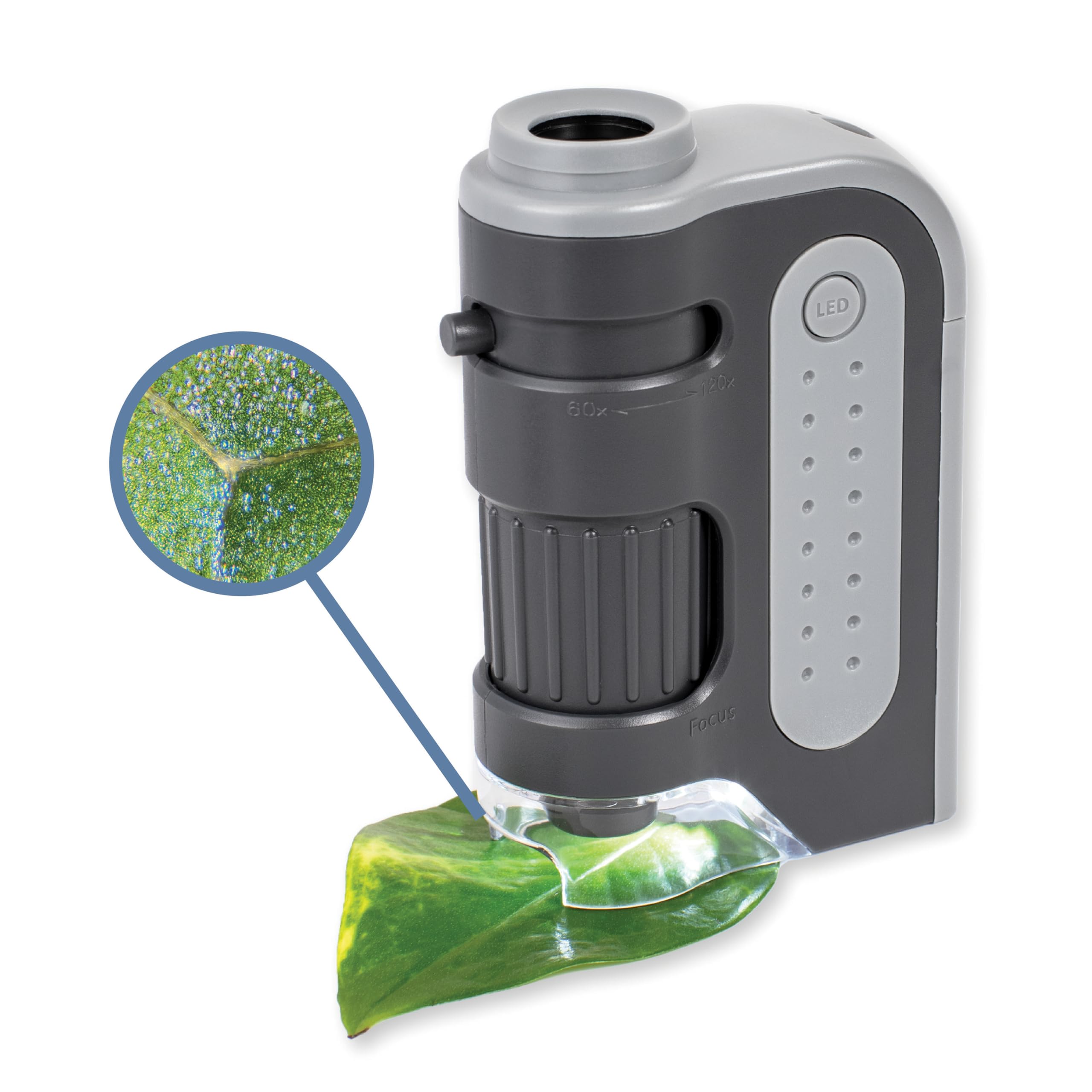 MicroBrite Plus, 60x-120x LED Lighted Pocket Microscope