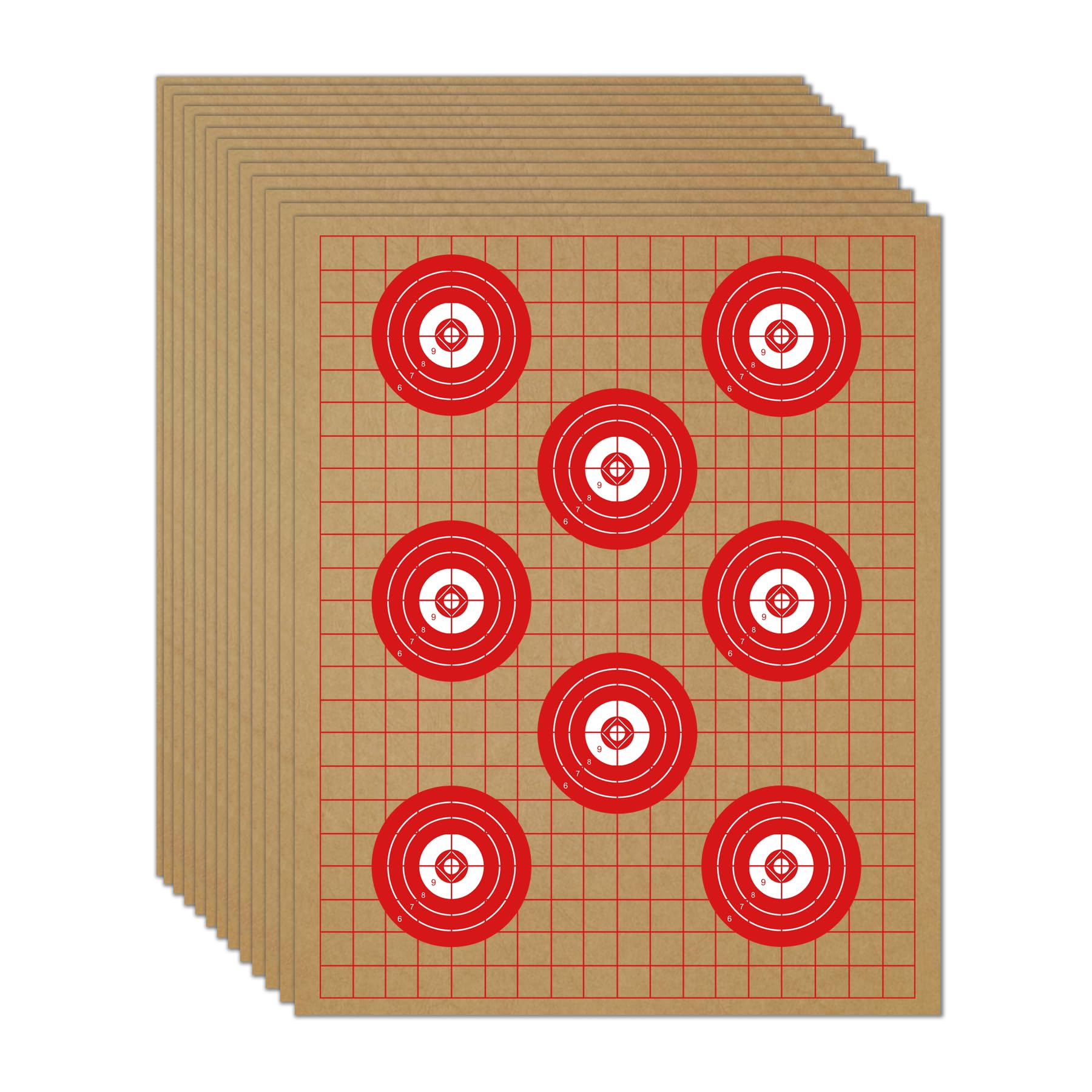 KNINE OUTDOORS Cardboard Targets - Paper Silhouette Targets for Shooting, 13" X 16", Double-Sided, Torso, ISPC/USPSA/IDPA (30 Pack)