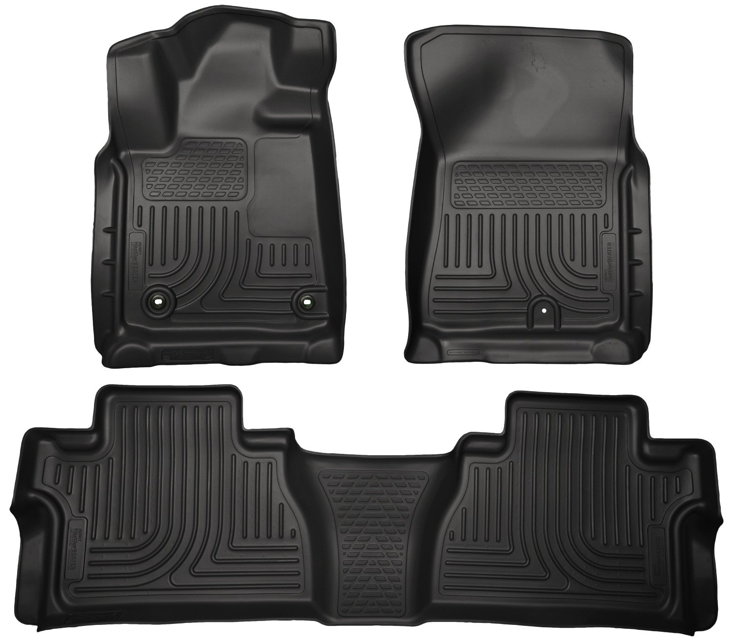 Husky 99581 Liners Weatherbeater Black Front/2nd Seat Floor Liner