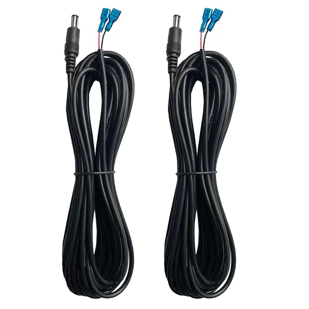 Yoizyfree 2 PCS Trail Camera Power Cord,4.0x1.7mm DC External Power Cable Compatible with Tactacam Reveal X XB SK,Wise Eye,Covert Cameras, Snyper Cameras, etc. 4.0x1.7mm DC Plug Trail Game Camera