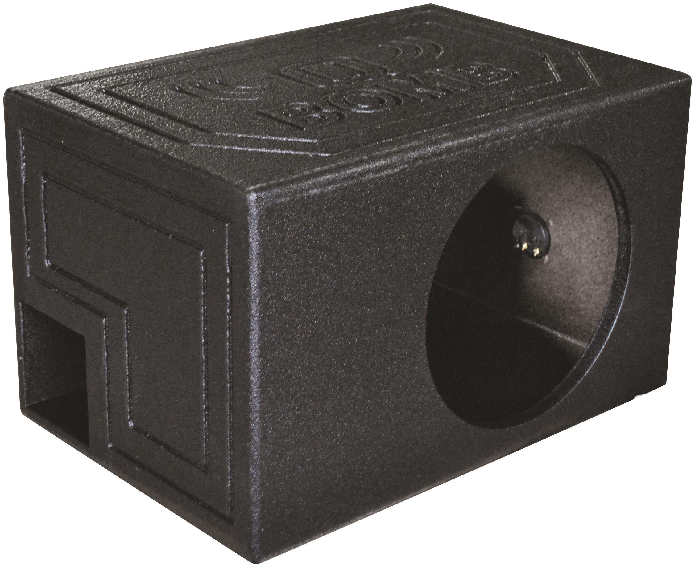 Q Power QBOMB12VLSINGLE Single 12" Ported Subwoofer Box w/Bedliner Paint Coating