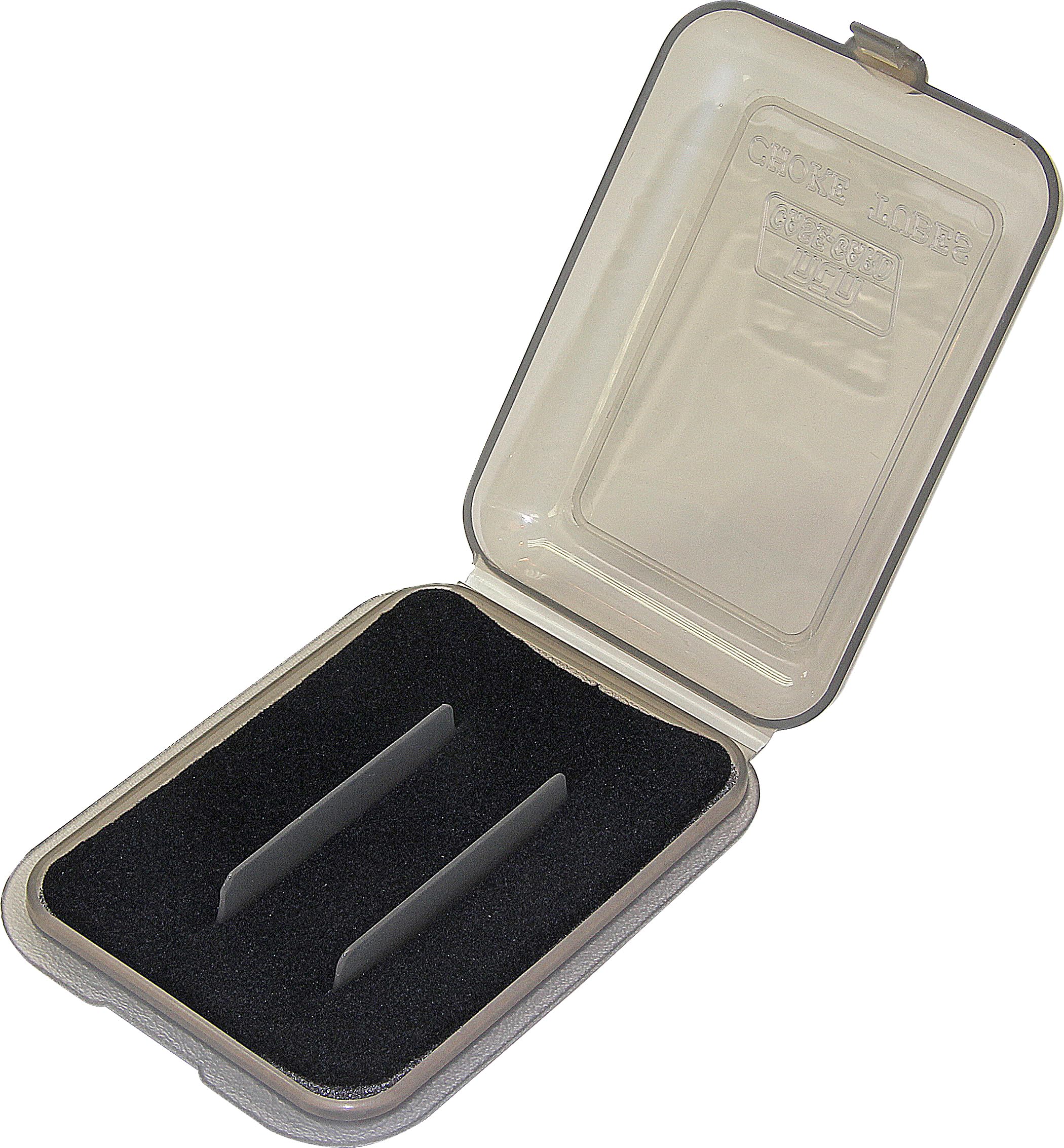 MTM CT341 Choke Tube Case Holds 3 Extended Chokes Clear Smoke
