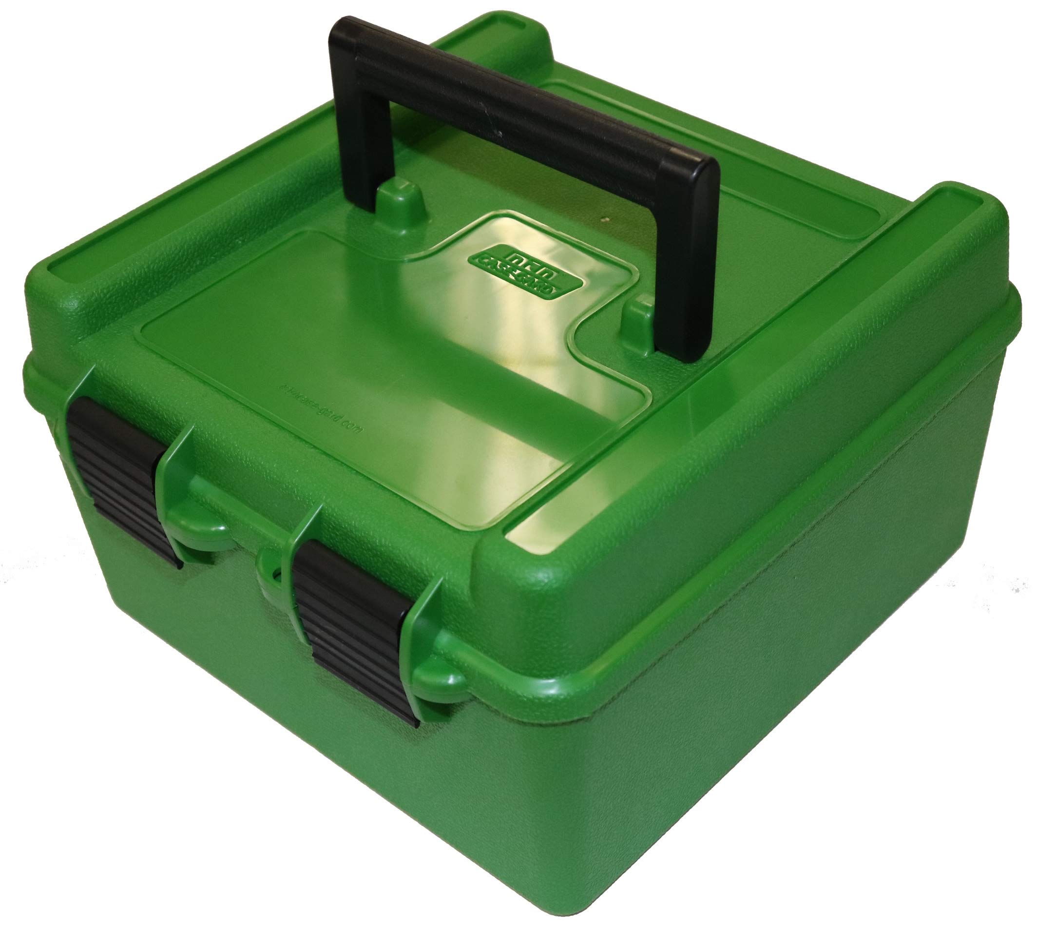 MTM R10010 Deluxe Ammo Box 100 Round 22-250/458 Win (Green)