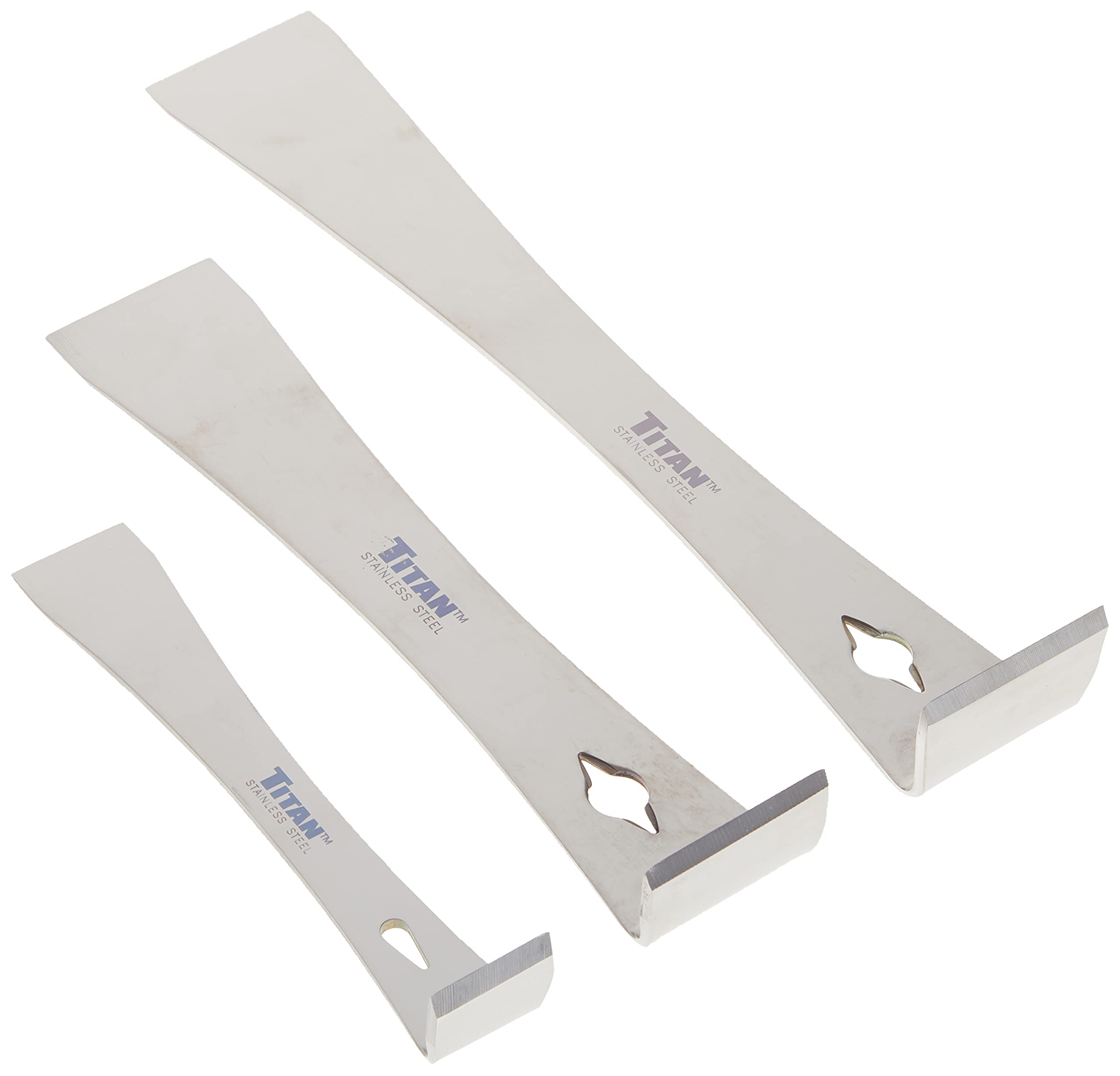 Titan 17007 Tool 3 pc Stainless Steel Pry Bar/Scraper Set