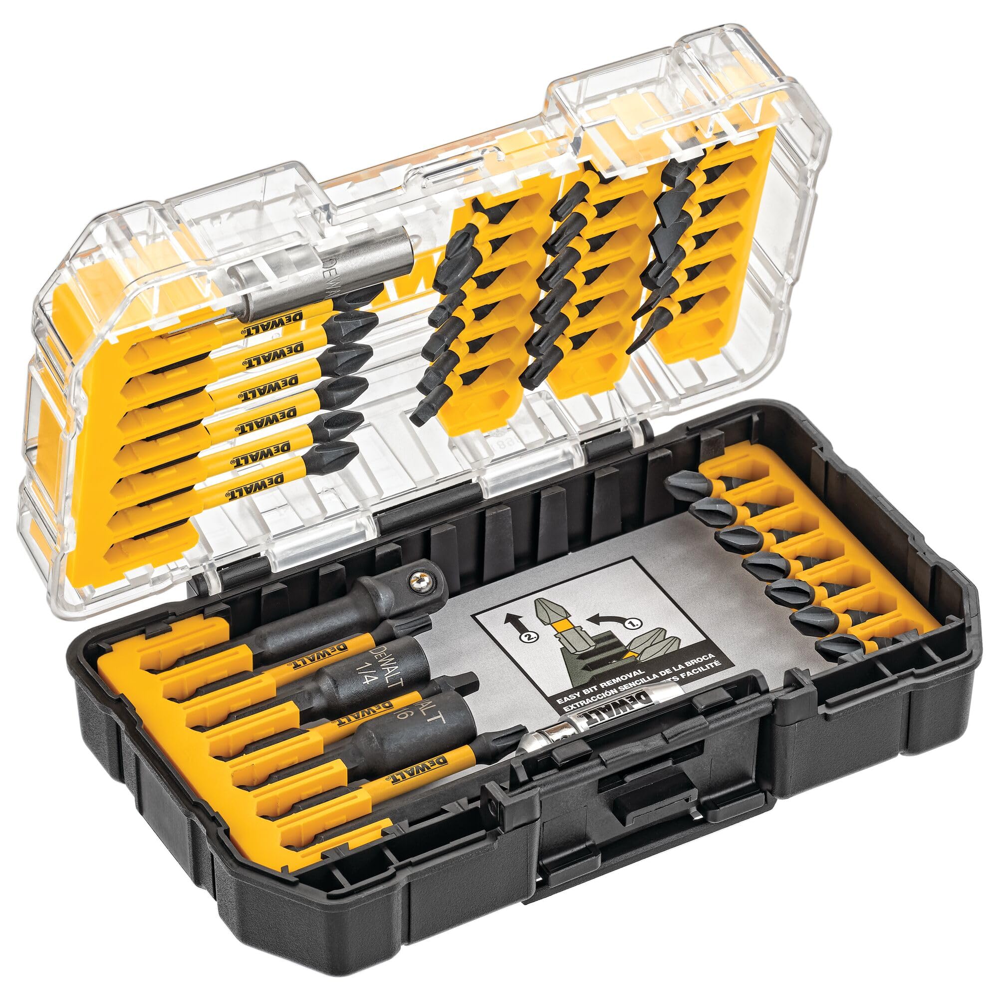 DeWalt DWA2T40IR Impact Ready 40 Piece Flex Torq Screw Driving Set.
