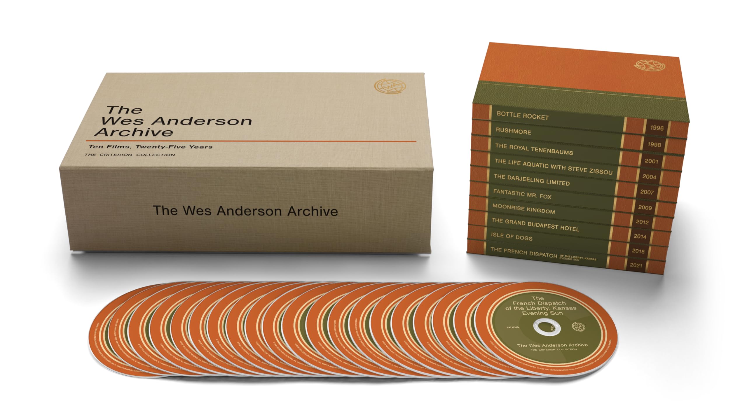 The Wes Anderson Archive: Ten Films, Twenty-Five Years (The Criterion Collection) [4K UHD]