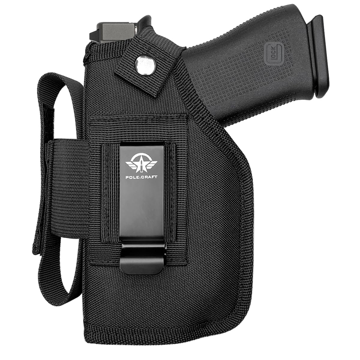 POLE.CRAFT Gun Holster with Laser Sig P365 w/TLR-6 Holster, Glock 43 w/TLR-6 Holster, IWB Holster Fit: Glock 43 / Glock 43X w/TLR6 - Sig Sauer P365 / P365 SAS TLR6 Laser Light -Right/Left