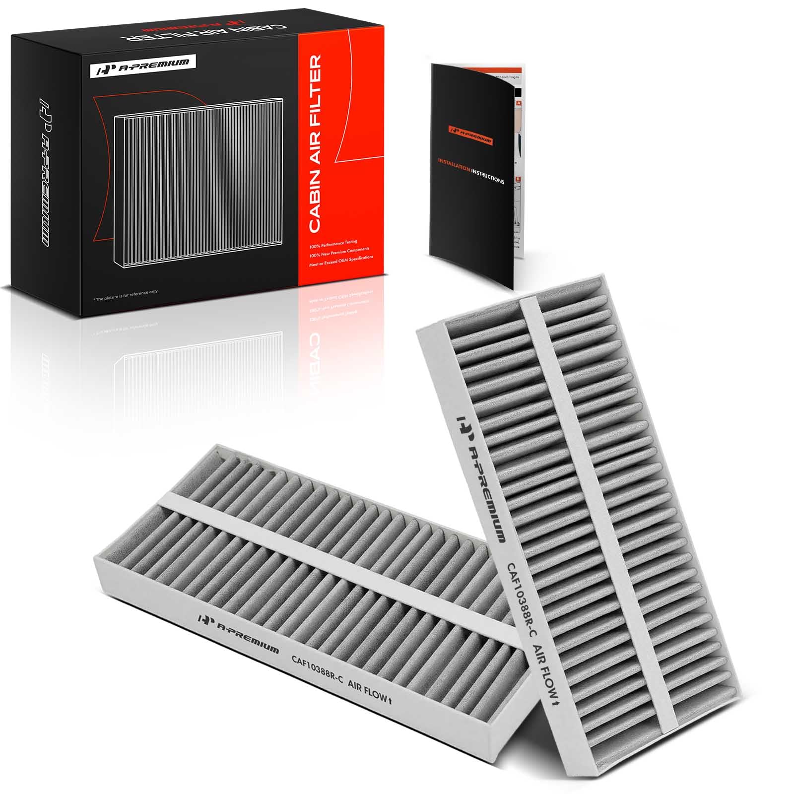 A-Premium 2-Pack Cabin Air Filter with Activated Carbon