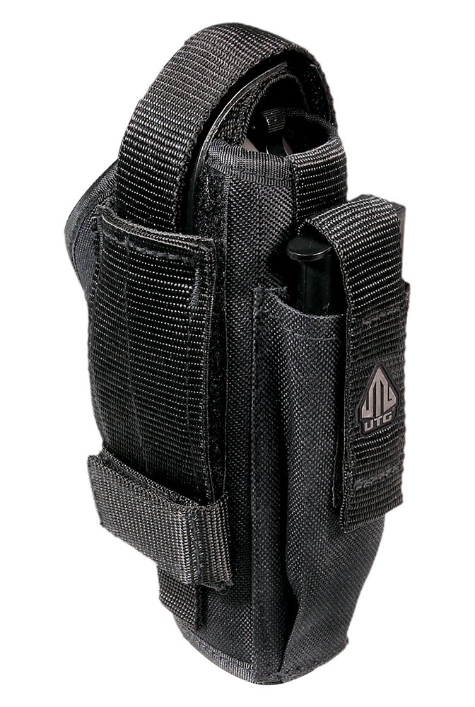 UTG PVCH288B Belt Loop Ambidextrous Holster w/Magazine Pouch fits Most Pistols
