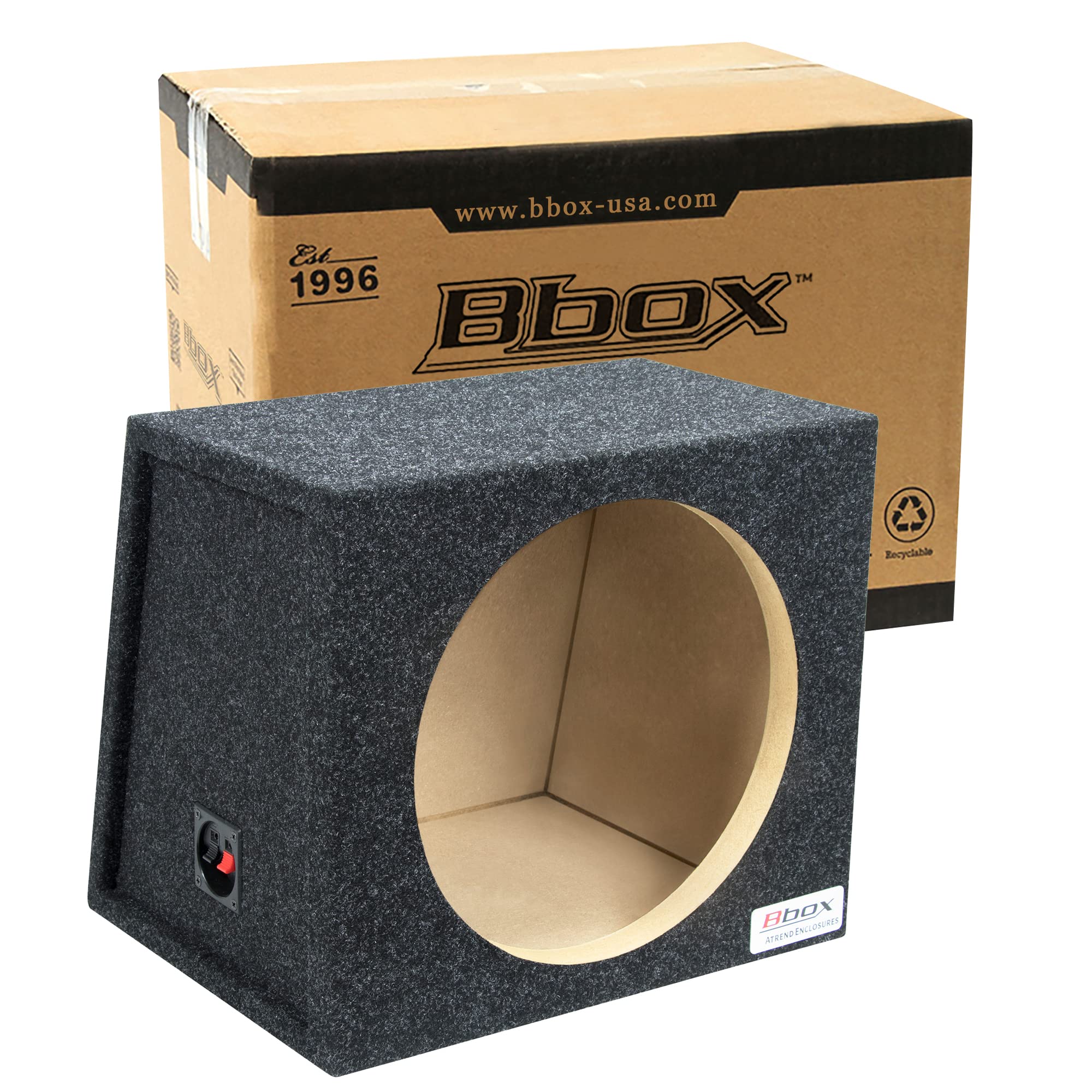 Atrend E12S BBox Series Single Sealed Hatchback Enclosure (12")