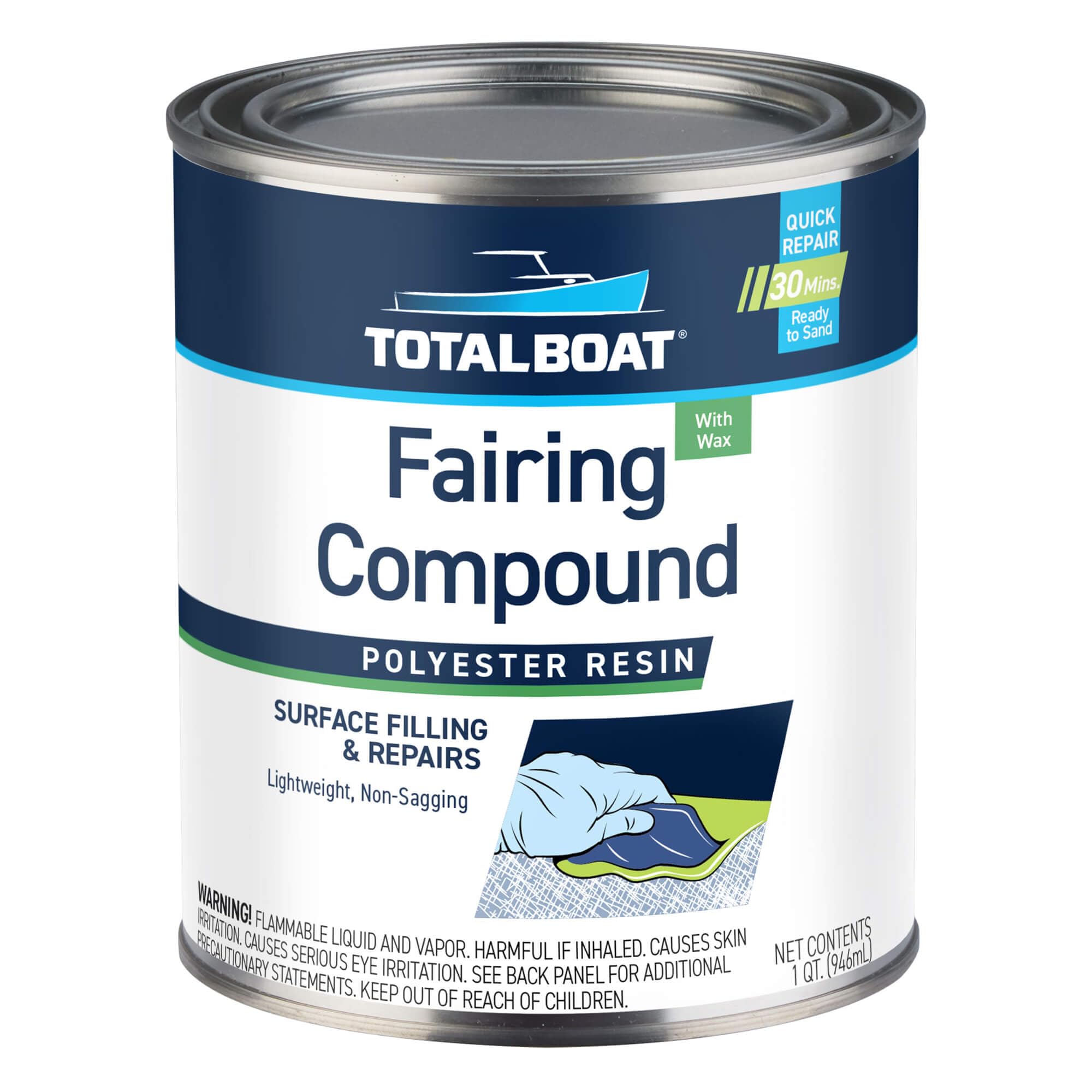 TotalBoat Polyester Fairing Compound - Quart Kit