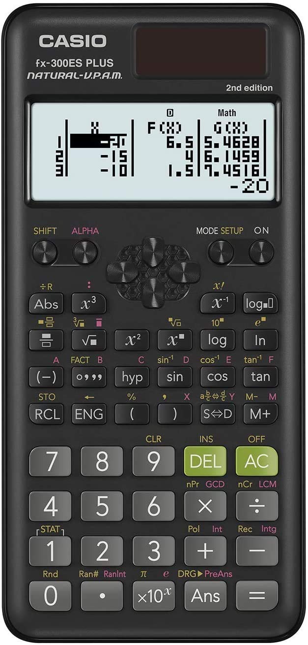 Casio FX-300ESPLS2-BLACK Scientific 2nd Edition Calculator (Black)