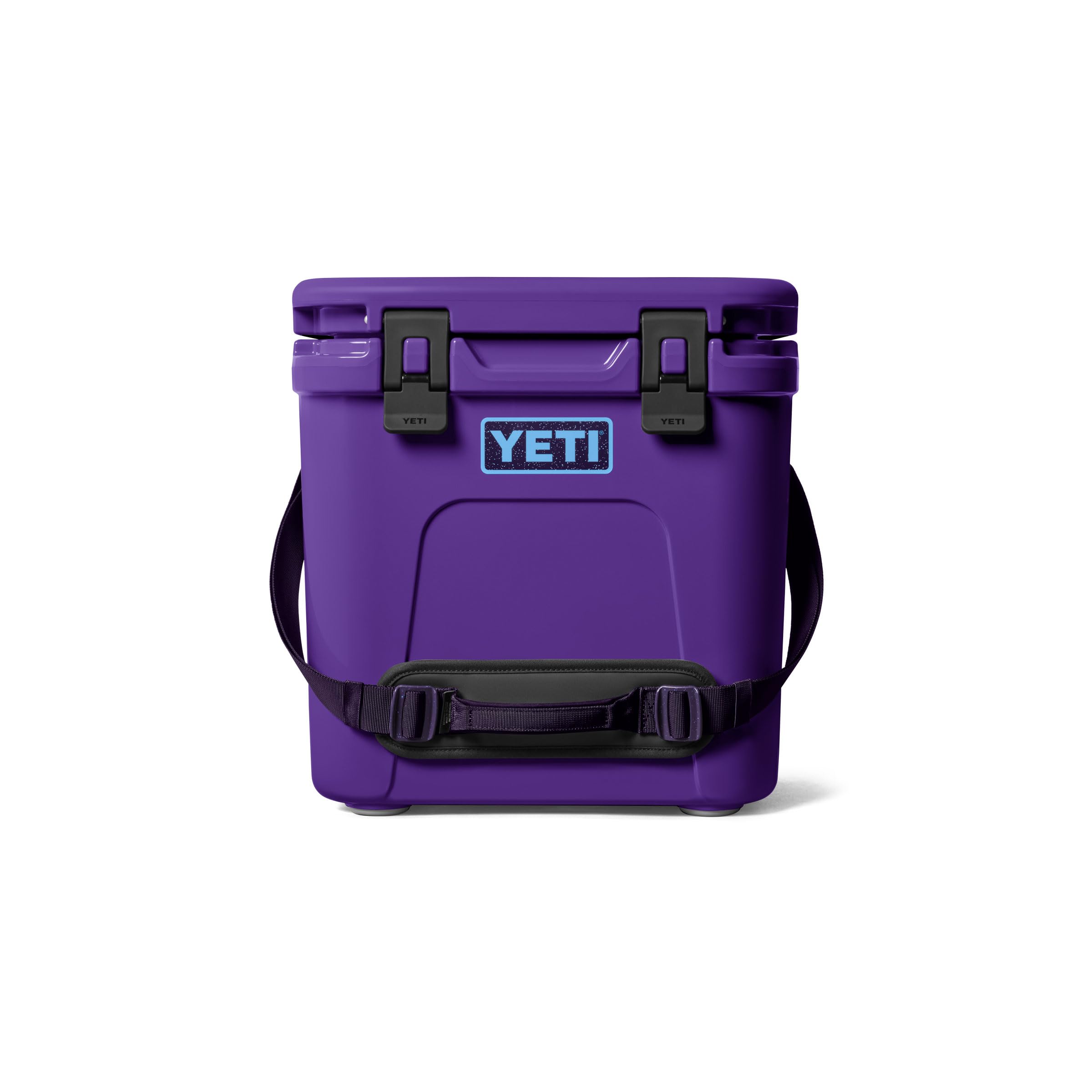 YETI Roadie 24 2.0 Hard Cooler with DoubleDuty Shoulder Strap and Drain Plug, Pace Purple/Blue