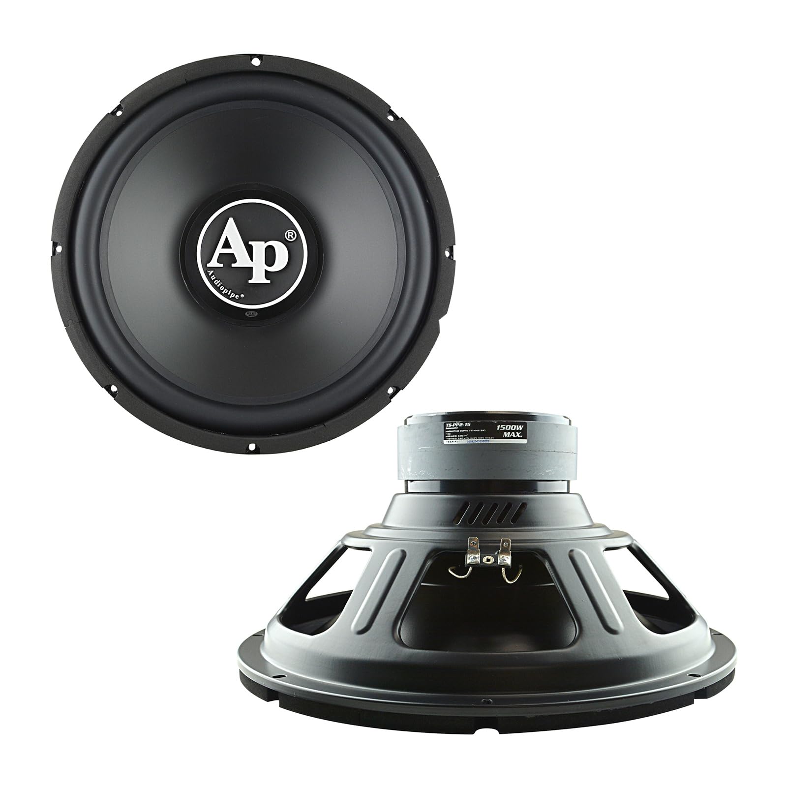 Audiopipe TSPP215 15" Woofer, 500W RMS/1500W Max, Single 4 Ohm Voice Coil