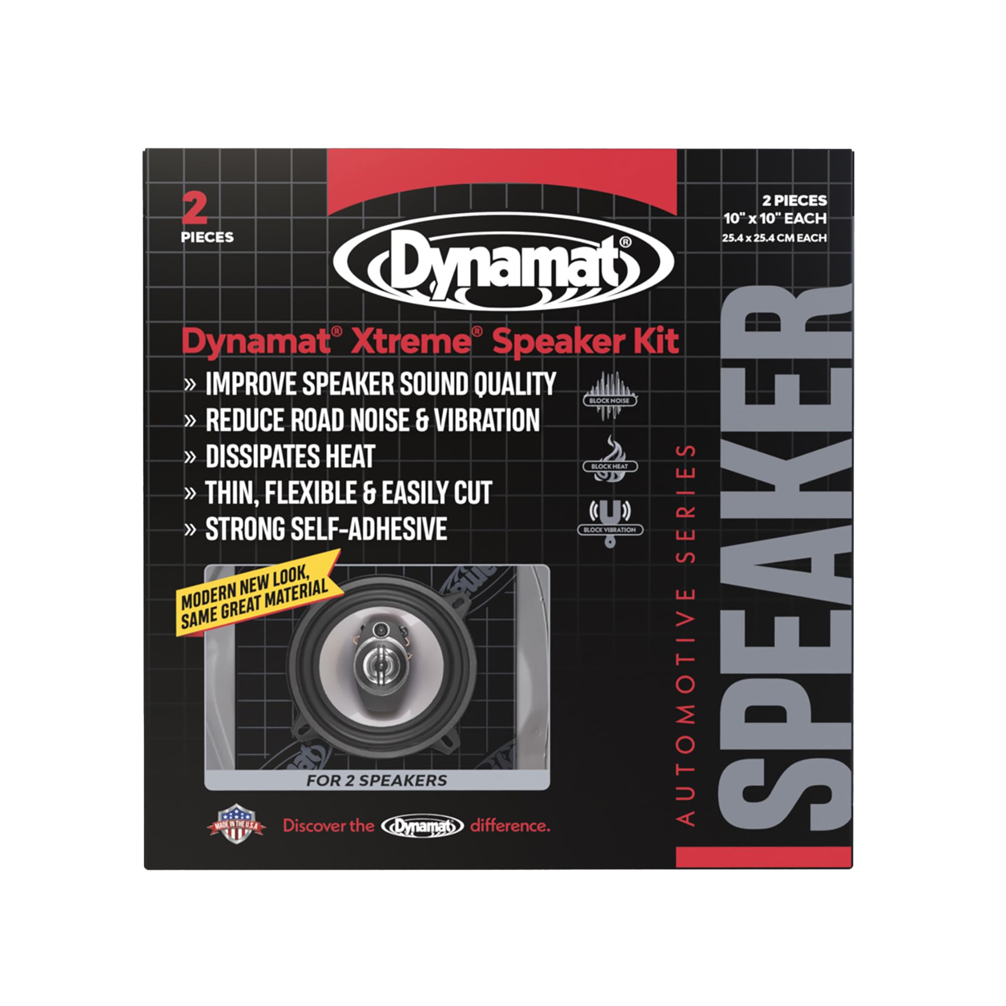 Dynamat XTREME 10415 1.4 SQ. FT. Speaker Kit 2 PCS 10"x10"