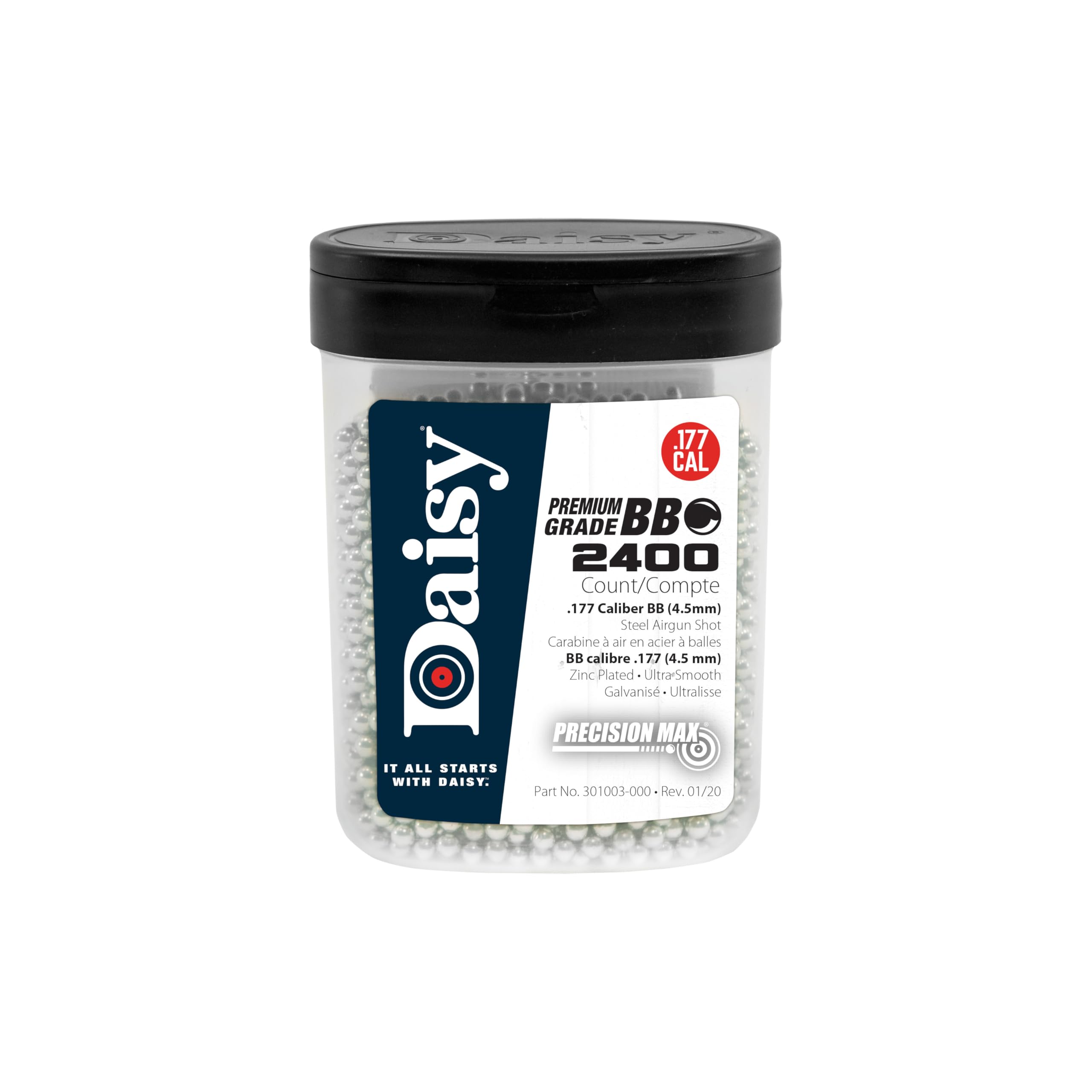 Daisy 980024446 Outdoor Products 2400 ct BB Bottle Silver 4.5 mm