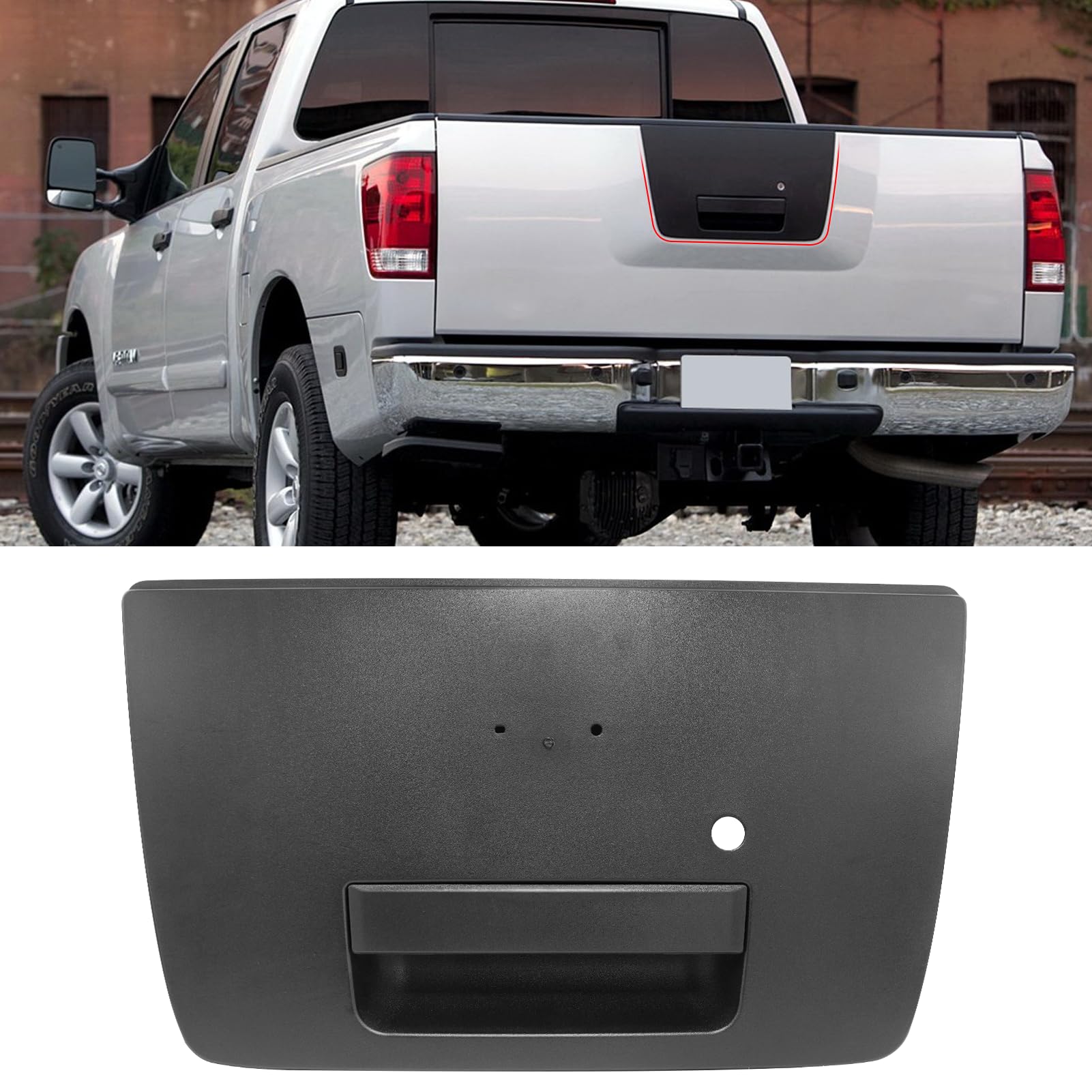 Jaronx Compatible with Nissan Titan Tailgate Handle 2004-2012, 906067S200