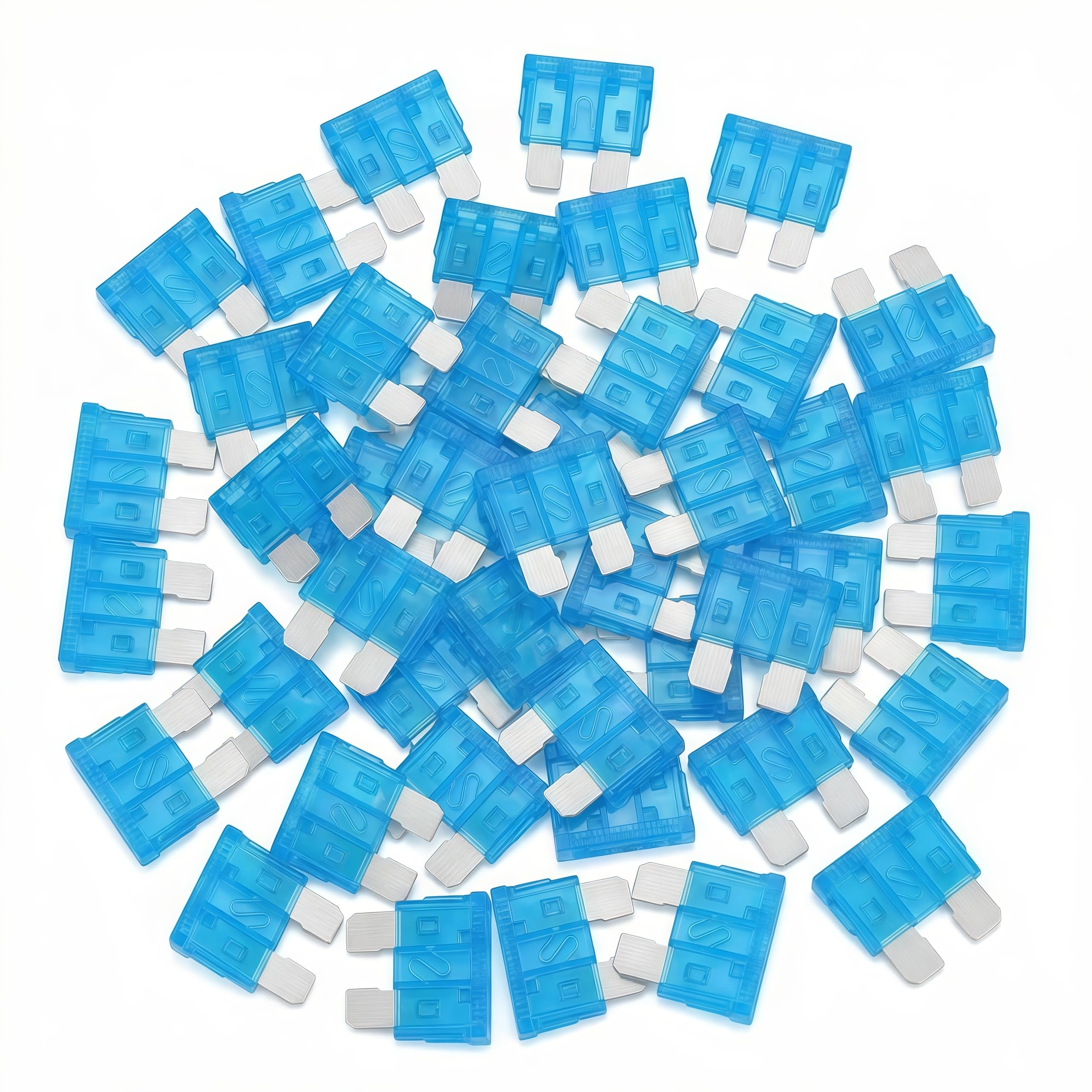 (80Pcs) 15 Amp Standard Fuse, 15A Car Blade Fuses for Car/RV/Truck/SUV/Motorcycle/Boat