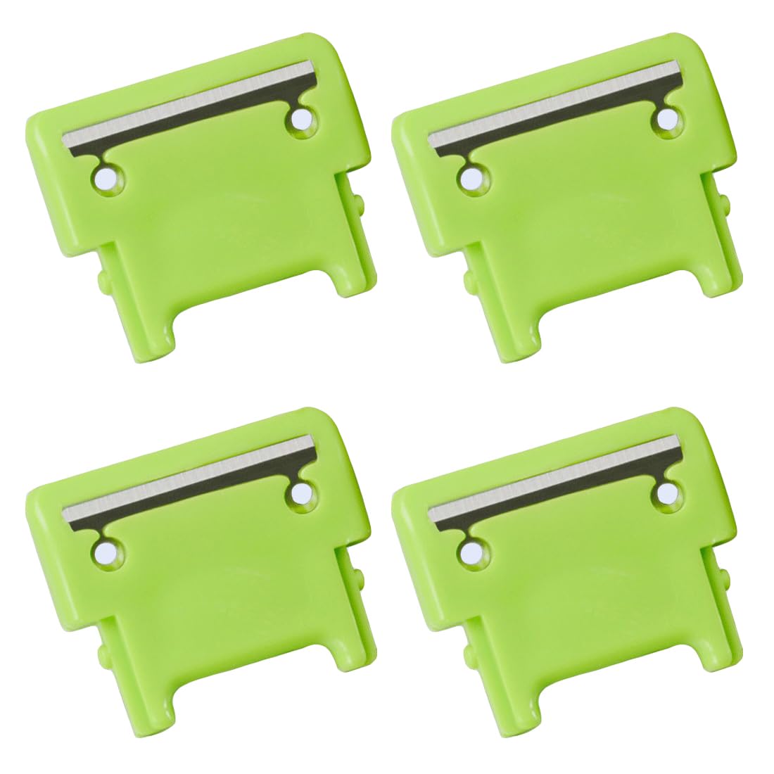 TorSor 4 Pack Apple Peeler Blades Replacement Spare Parts Spring Loaded Arm Peeling Blade for Apple Peelers Corer Pear Photato Slicer Repair Green Color