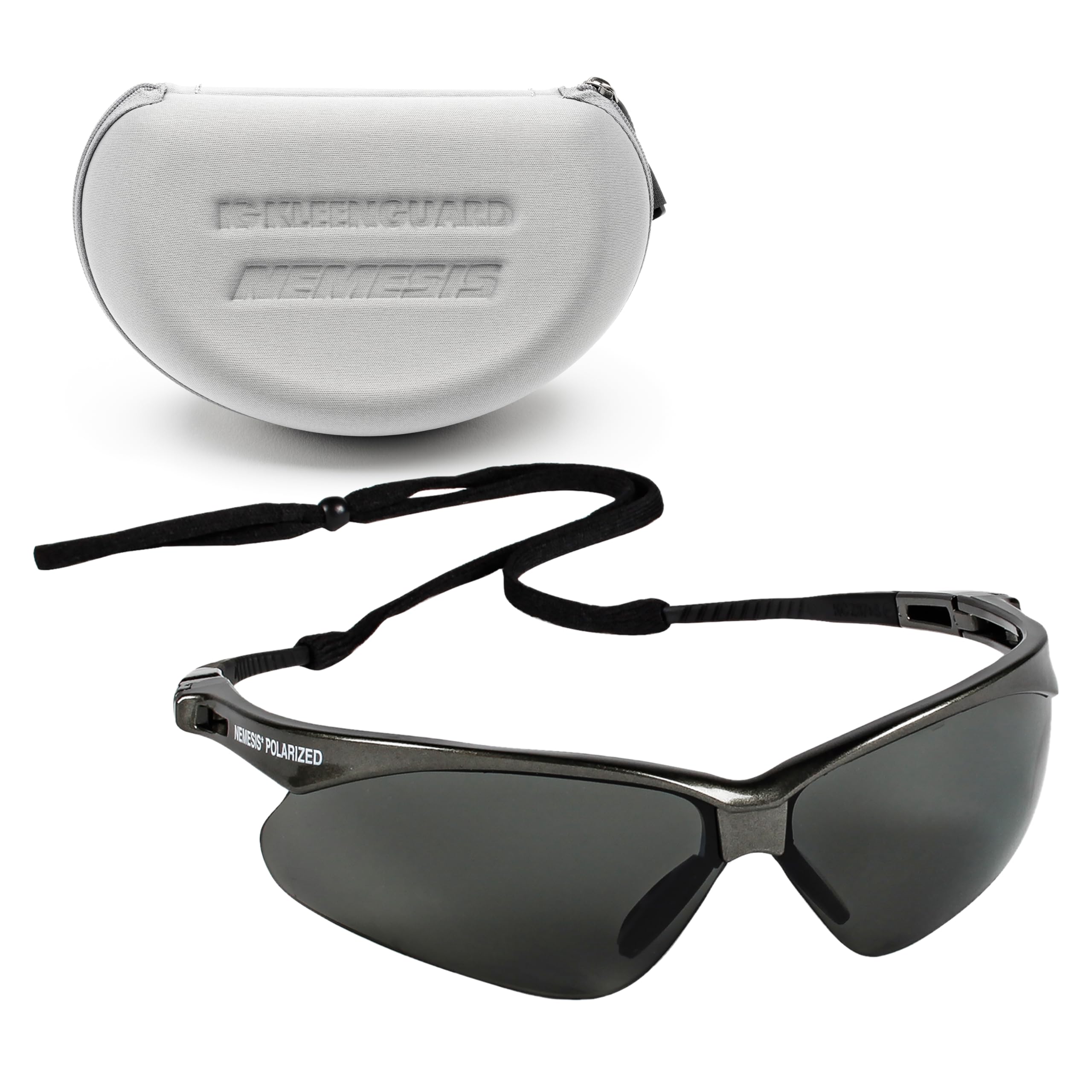 KLEENGUARD Ansell V30 Nemesis Smoke Grey Lens Polarized Safety Sunglasses