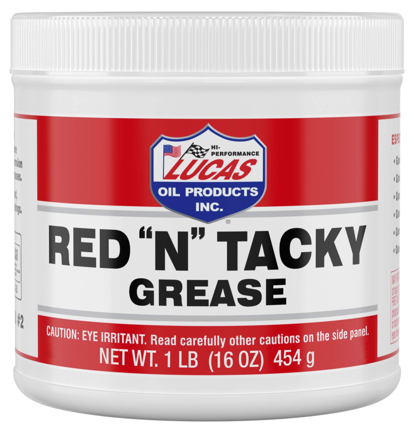 Lucas Oil 10574 Red N Tacky Grease 1Lb Tub