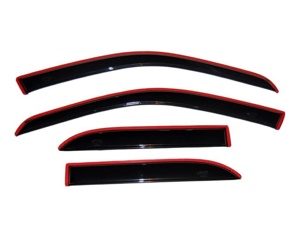 Auto Ventshade [AVS] In-Channel Rain Guards for 2013 - 2020 Ford Fusion | Window Vent Visors, 4 pcs. - Smoke | 194714