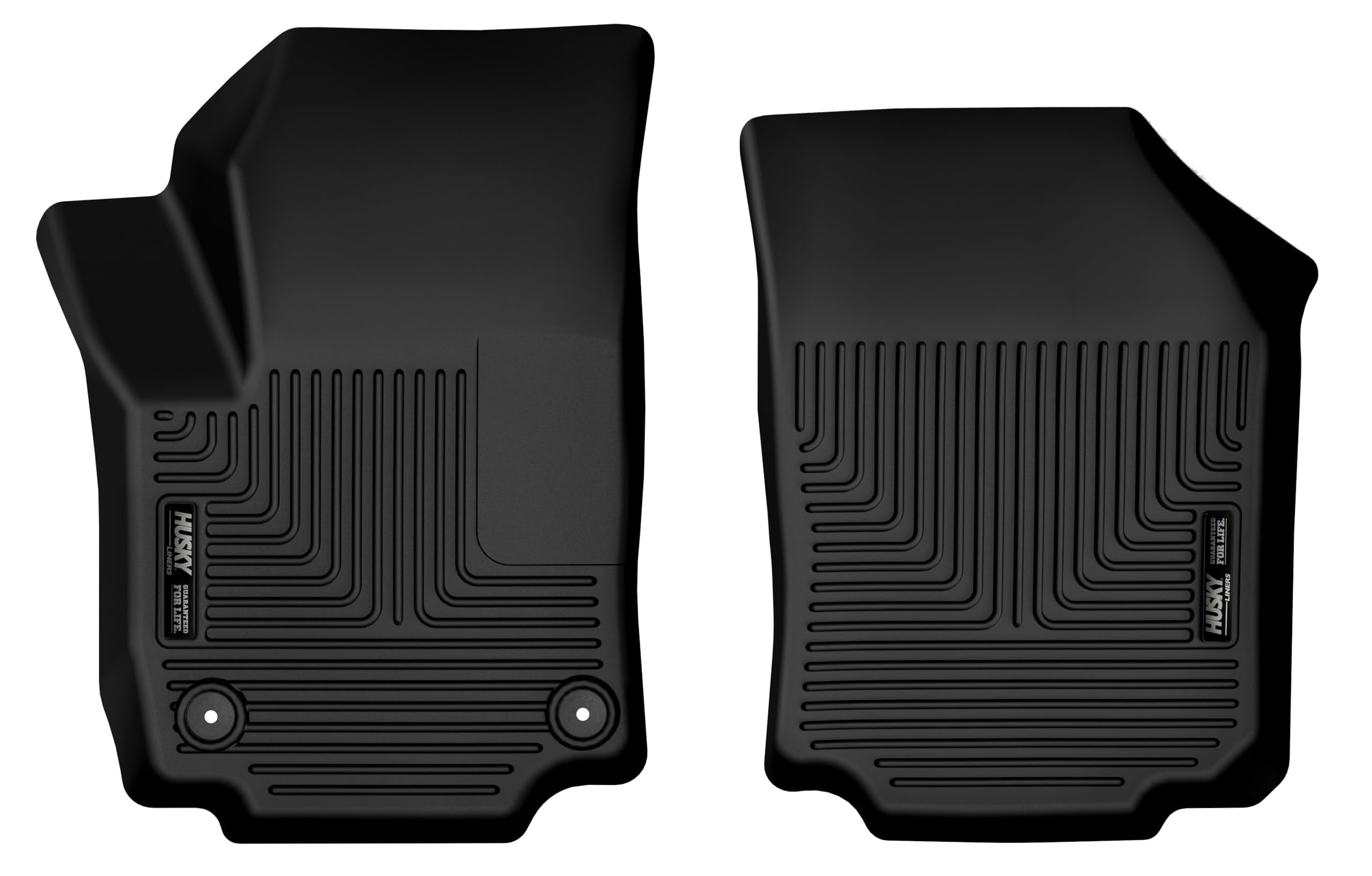 Husky Liners X-act Contour Floor Mats | Fits 2018-2024 Chevrolet Equinox & GMC Terrain | Front Row, 2-pc Black - 55911