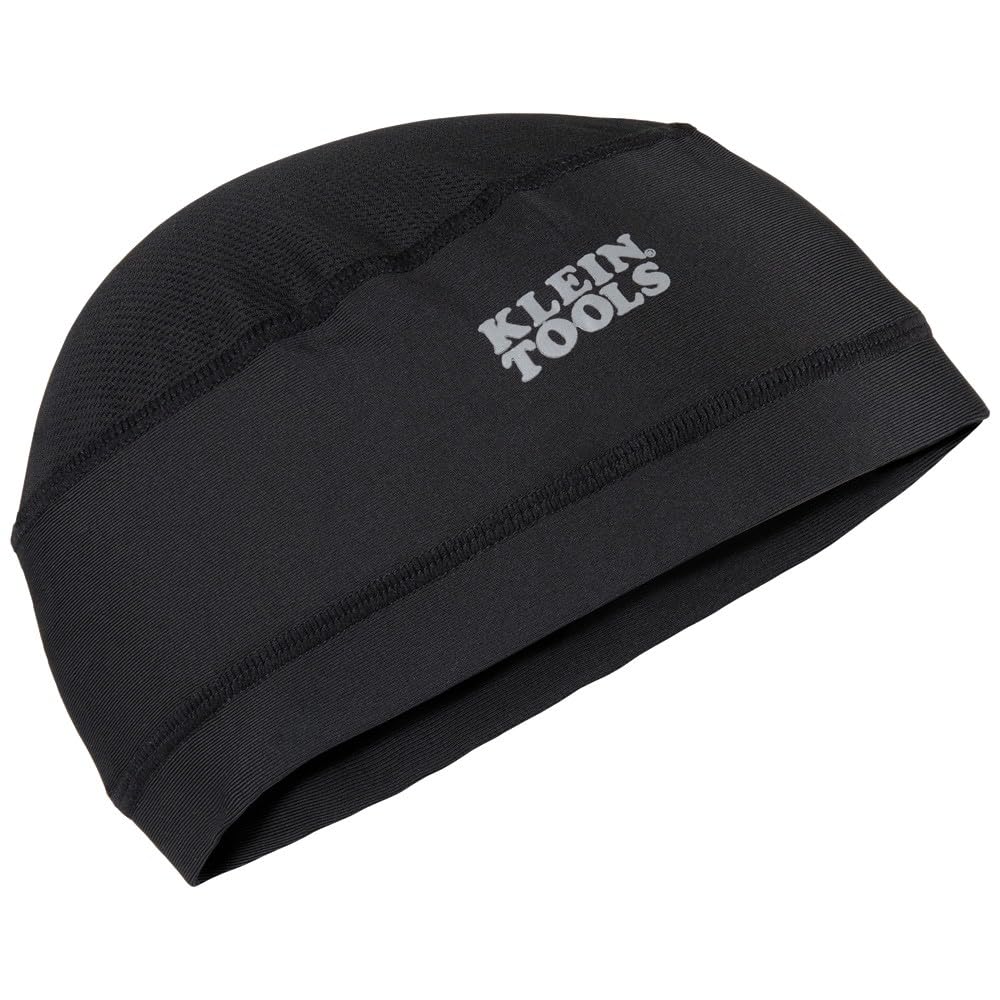 Klein Tools 60181 Cooling Helmet Liner (M/L) for Hard Hats, Under Helmet Cap, Cooling Headwear with Breathable Fabric, Reusable Skull Cap, Hard Hat Liner for Construction and Warm Environments