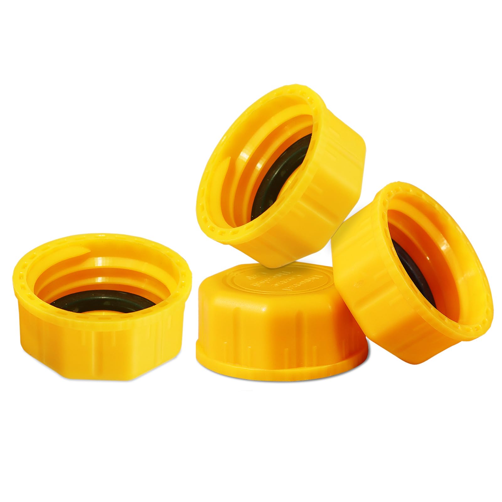 Mapleza 4 Pack Gas Can Replacement Caps 5 Gal Leak-Proof Coarse Thread