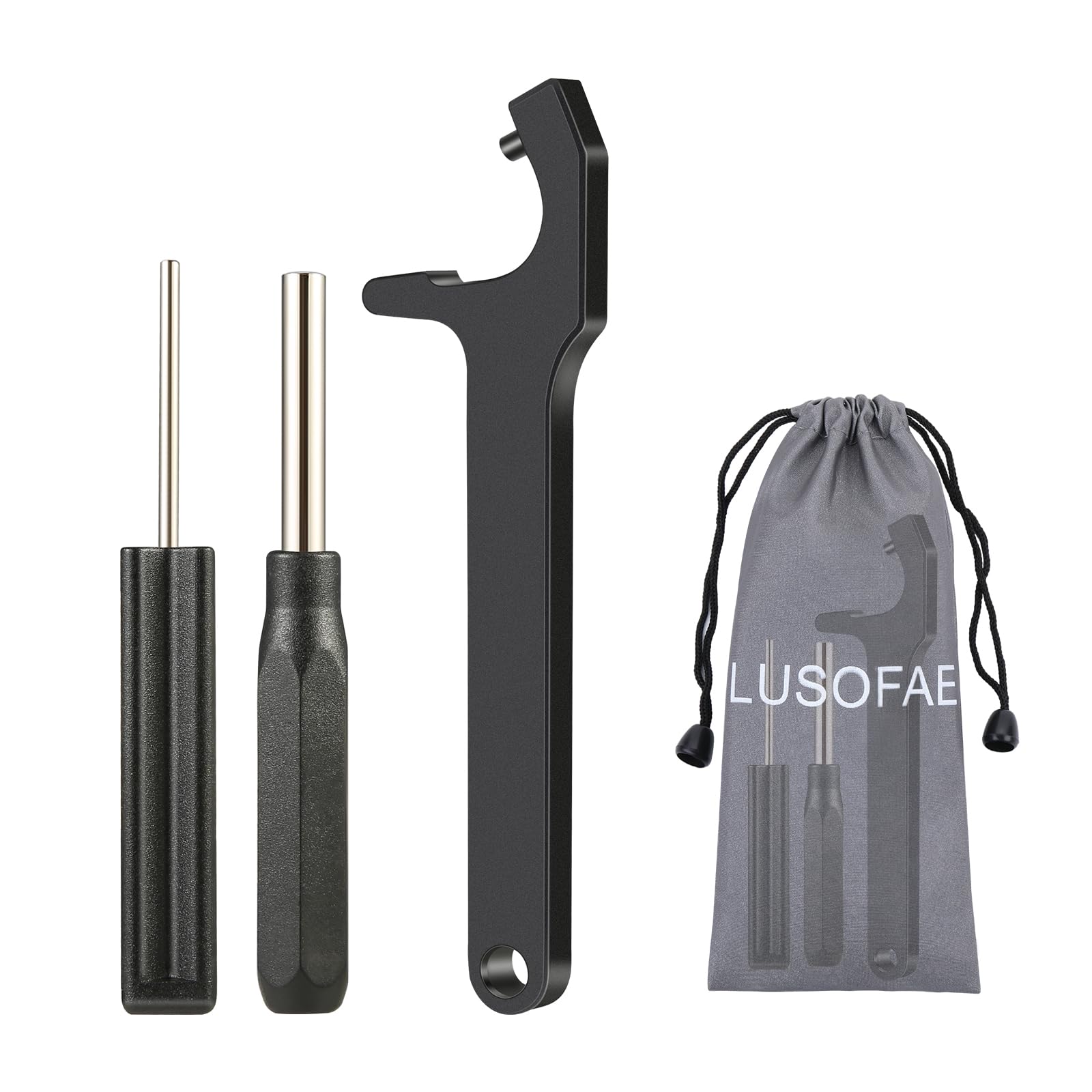 LUSOFAE Tool Kit for Glocks with Front Sight Remove,Magazine Disassembly, Pin Punch Tools for Glocks 19 19x 17 26 27 43 43x Accessories