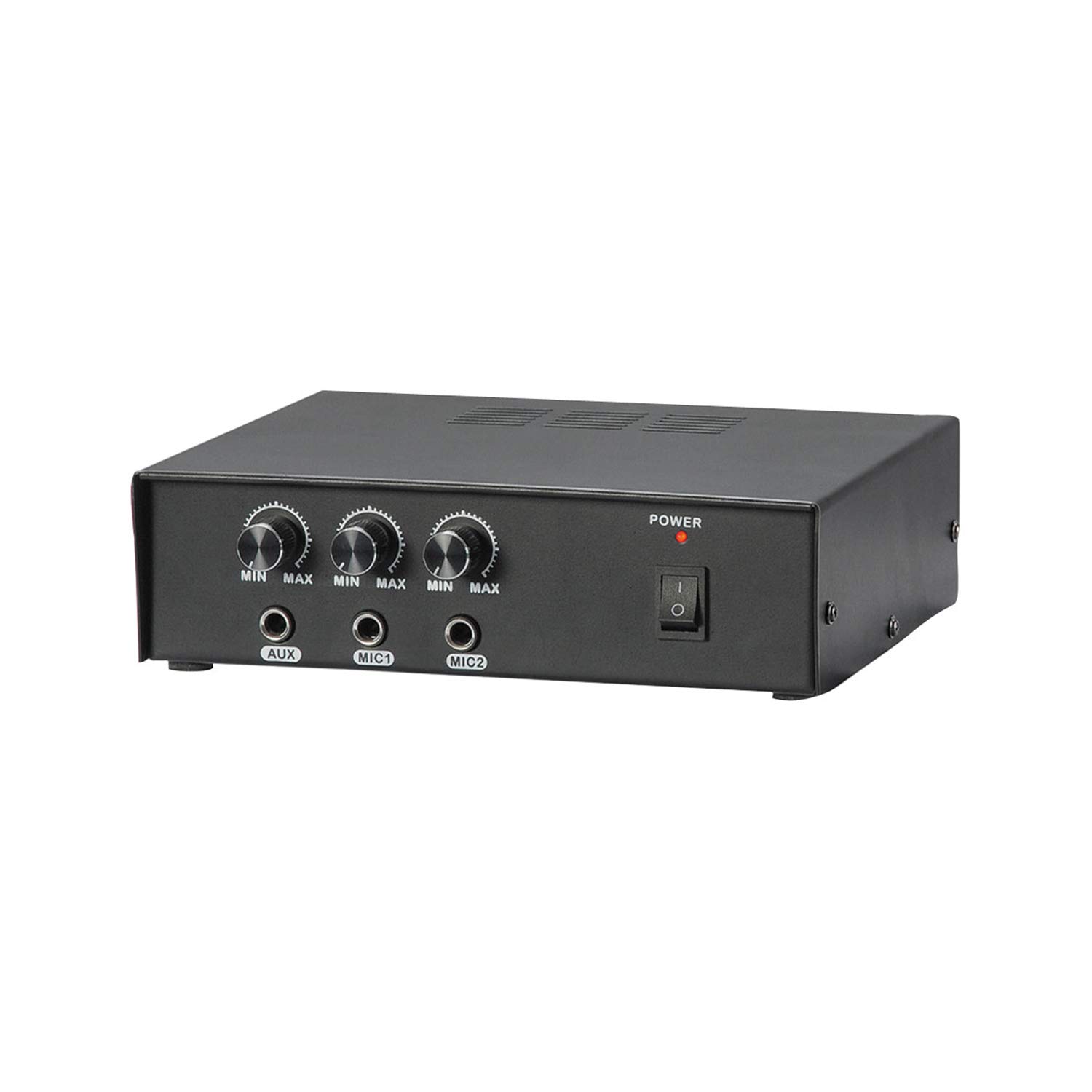 Pyle PMSA20 Compact PA Public Address Amp 1/4" Audio/Microphone Inputs (50 Watt)