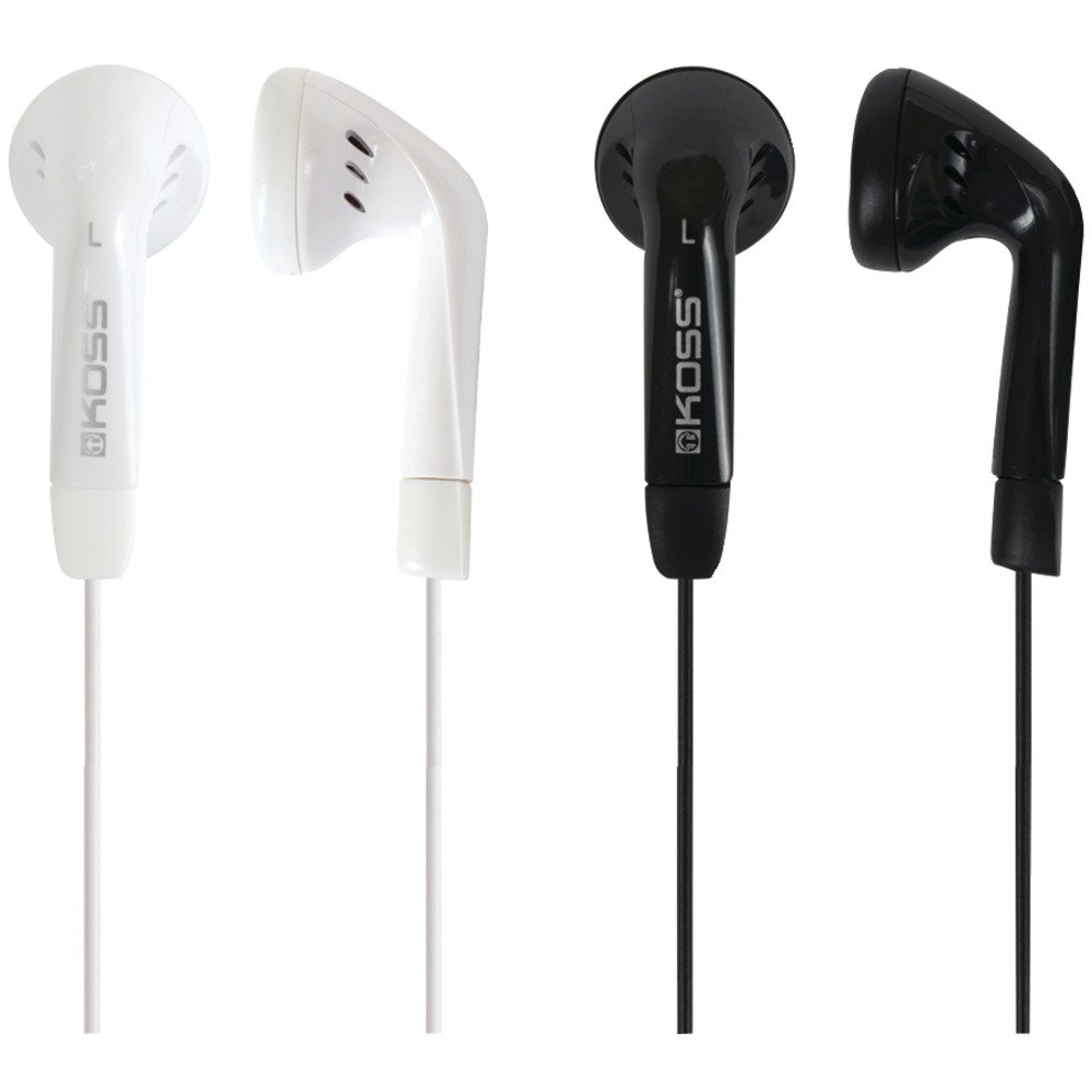 KOSS 191619 KE7 Portable Earbuds, 2 Pack