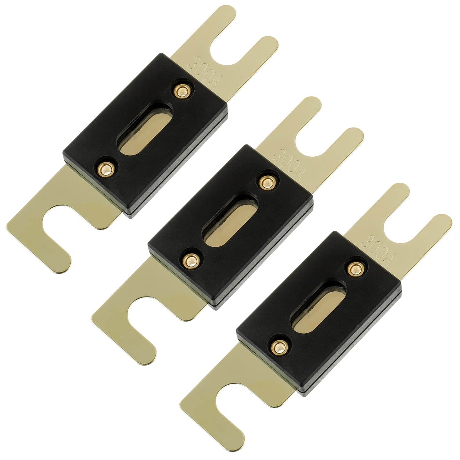 BOJACK 300 Amp 32 VDC ANL Blade Fuse for car Audio and Video System(Pack of 3)