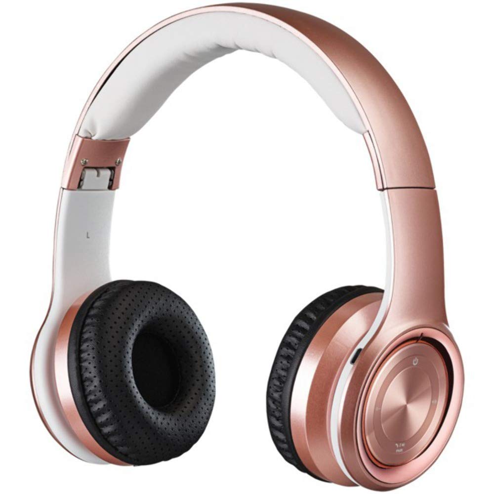 iLive IAHB239RGD Bluetooth Over-the-Ear Headphones w/Microphone (Rose Gold)