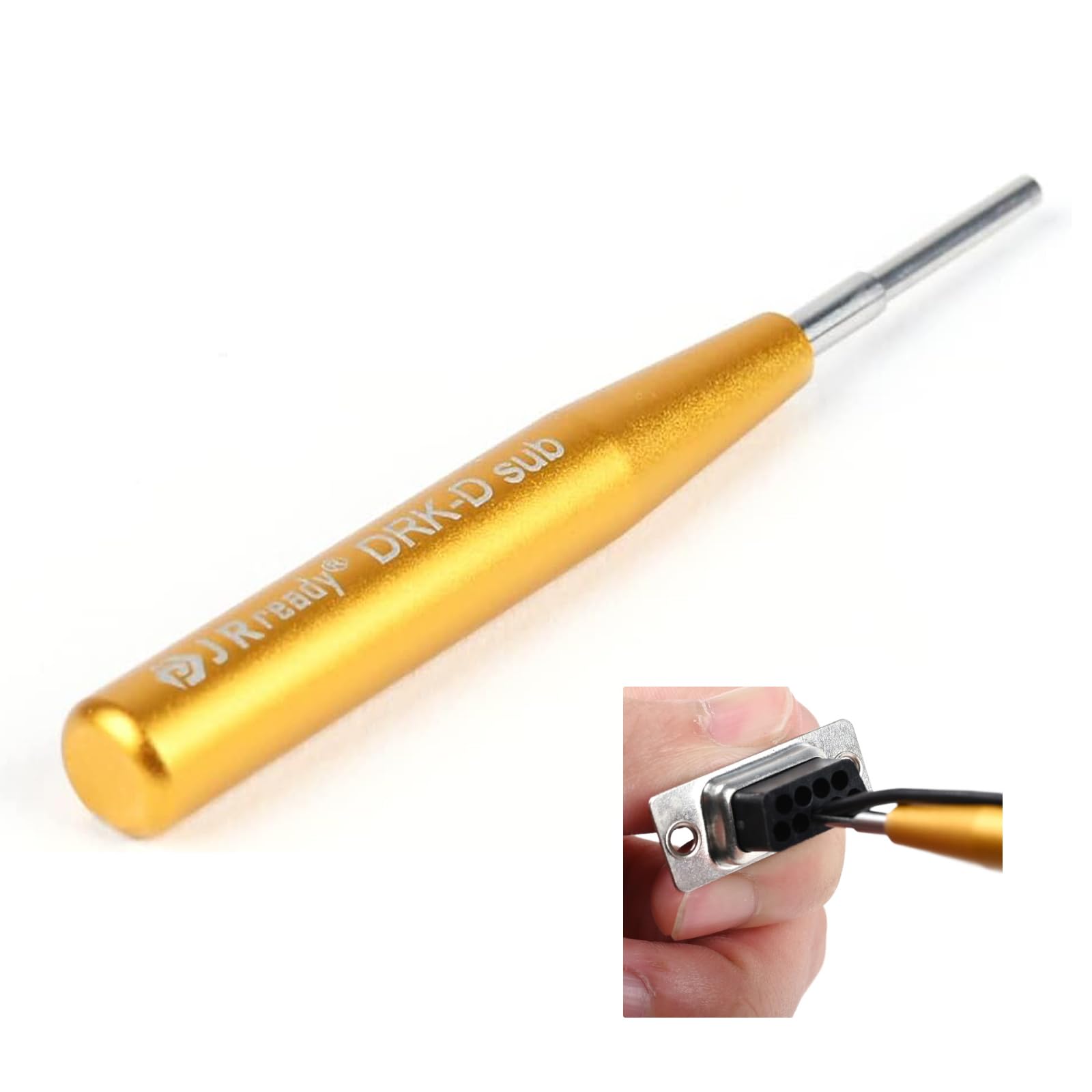 D SUB Connector Pins Removal Tool JRready DRK-D SUB Pins insertion Extraction Tool for TE/AMP/Harting Heavy Duty 5A Han DB Connector Crimp Contacts Extract, ID:0.07,OD: 0.09