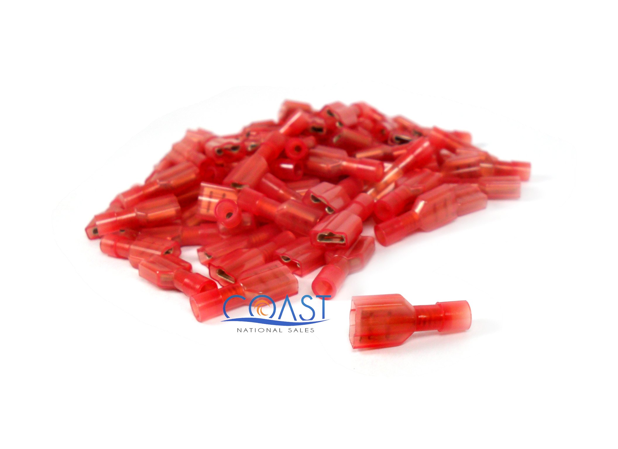 XSCORPION FD250NFR Quick Disconnect 18/22ga. Female Red (100 pack)