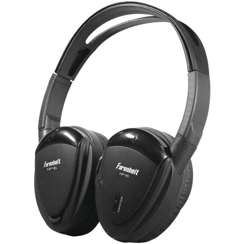 Power Acoustik HP12S Swivel Ear Pad 2CH Wireless Headphones