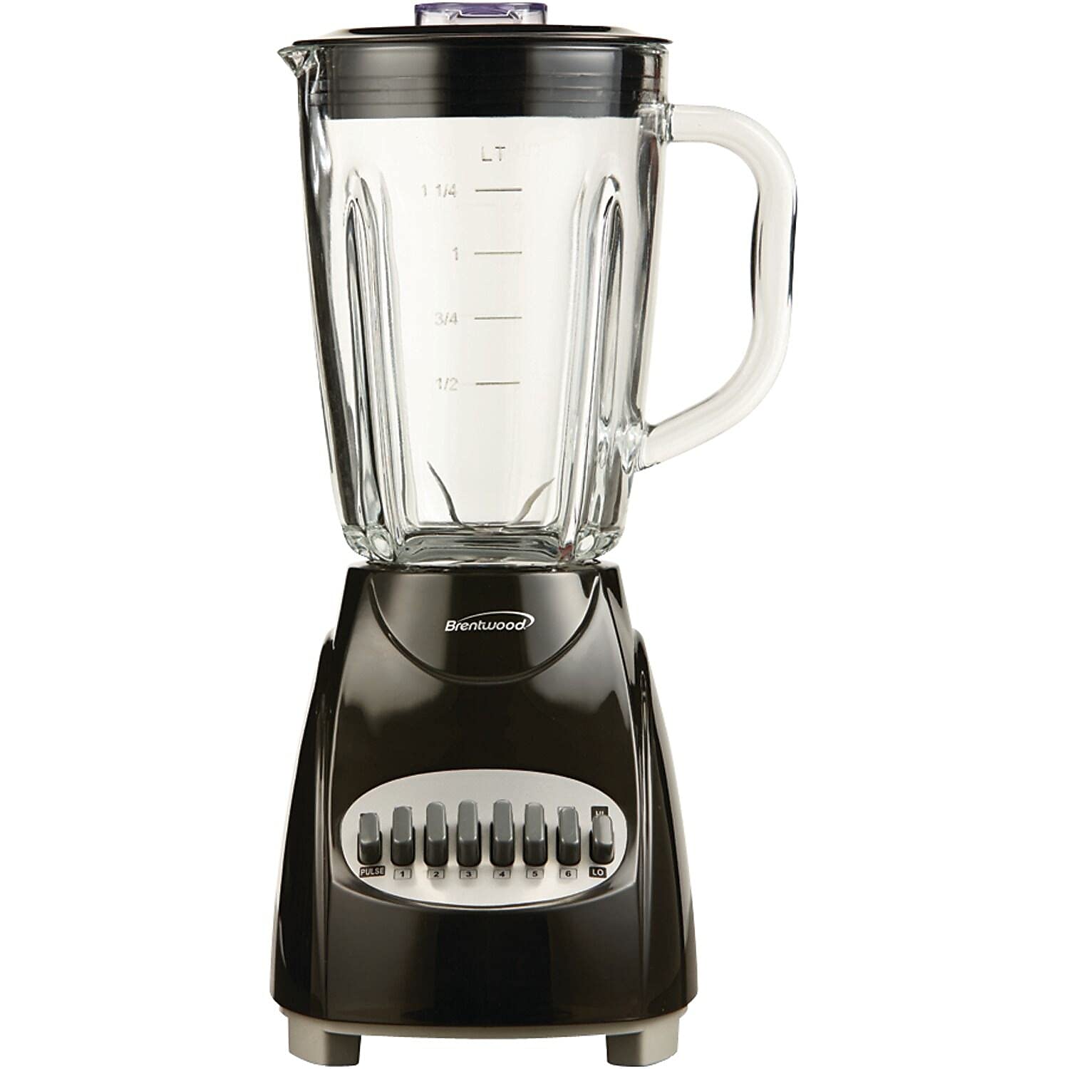 Brentwood Appliances JB-920B 42oz 12-Speed + Pulse Electric Blender w/Glass Jar