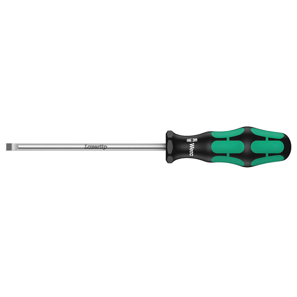 Wera 05110006001 Kraftform Plus 335 Slotted Screwdriver, 4mm Head, 8" Blade Length