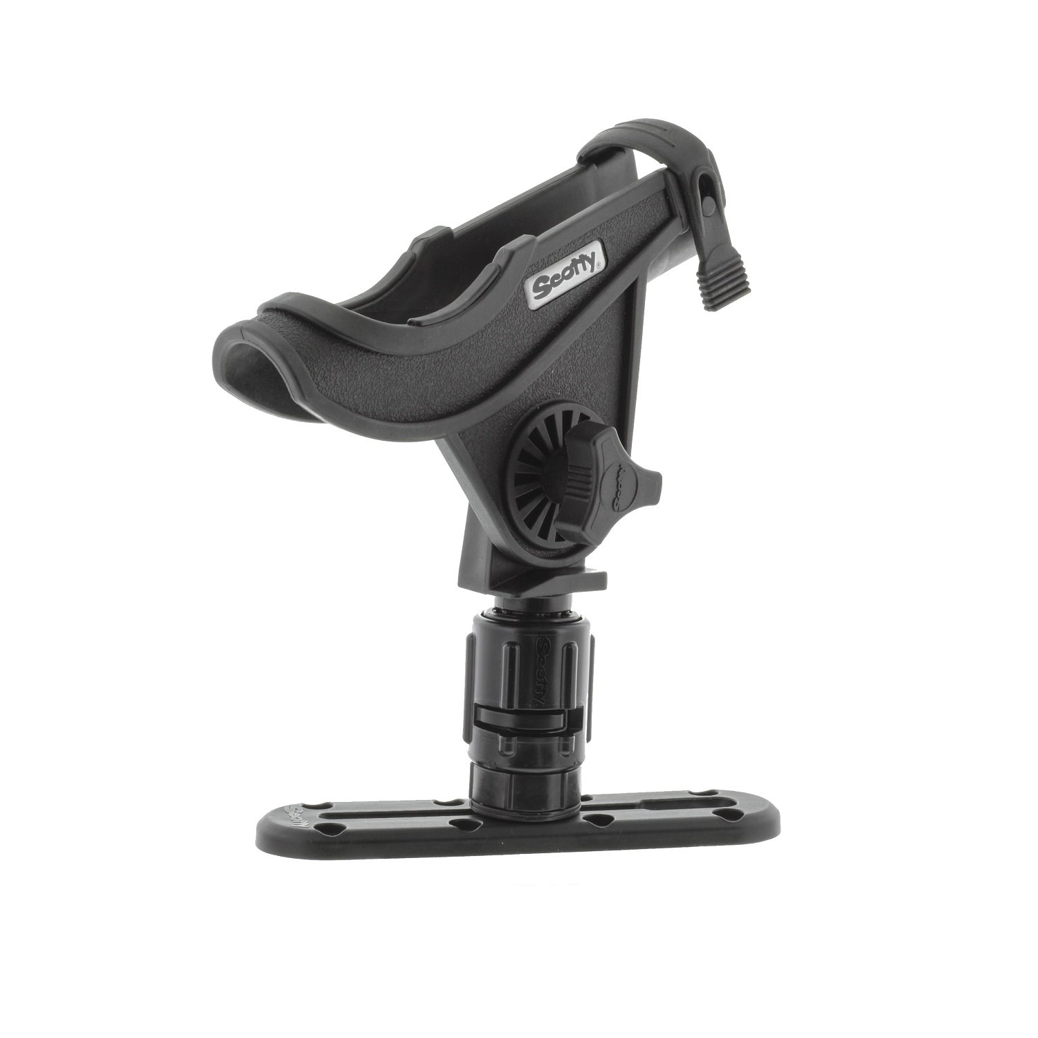 Scotty 0282BK Baitcaster/Spinning Rod Holder Track Combo