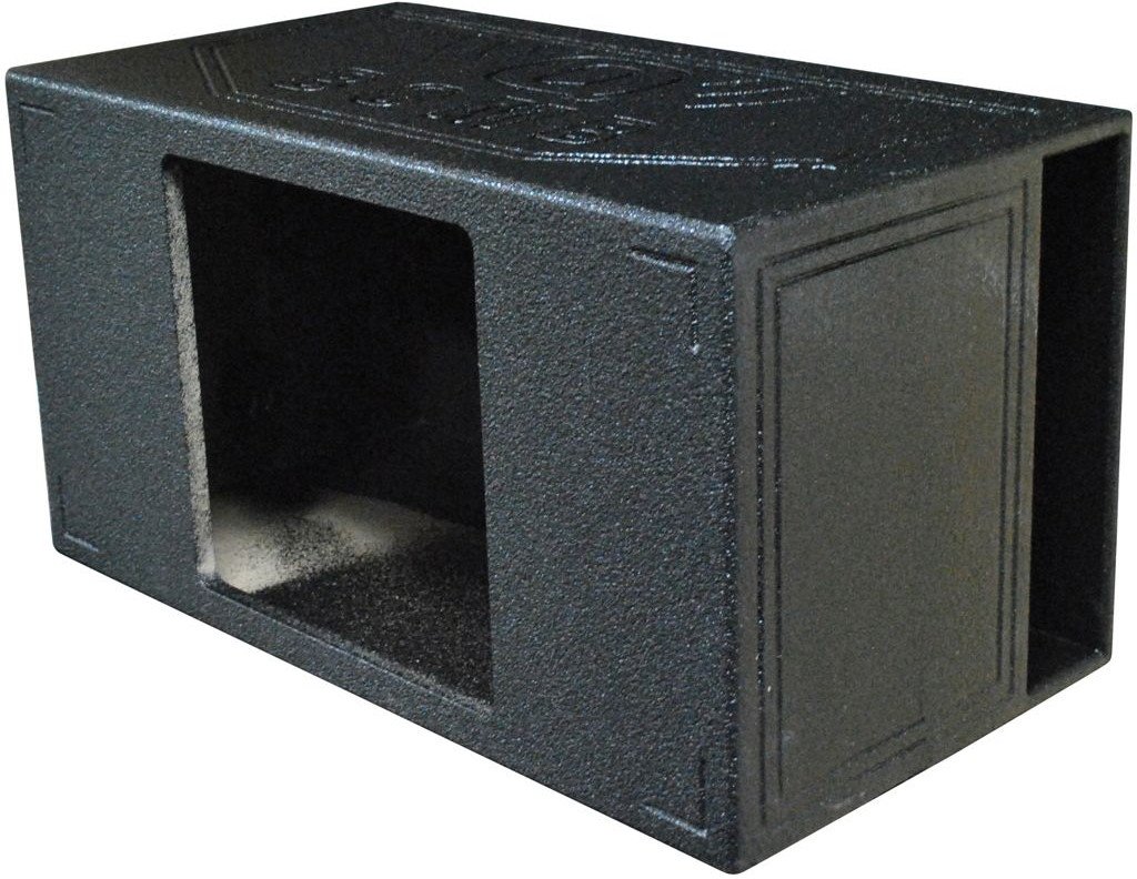 QPower Single 15" Extra Large Vented QBOMB Square Hole QBOMB15VLSINGSQ