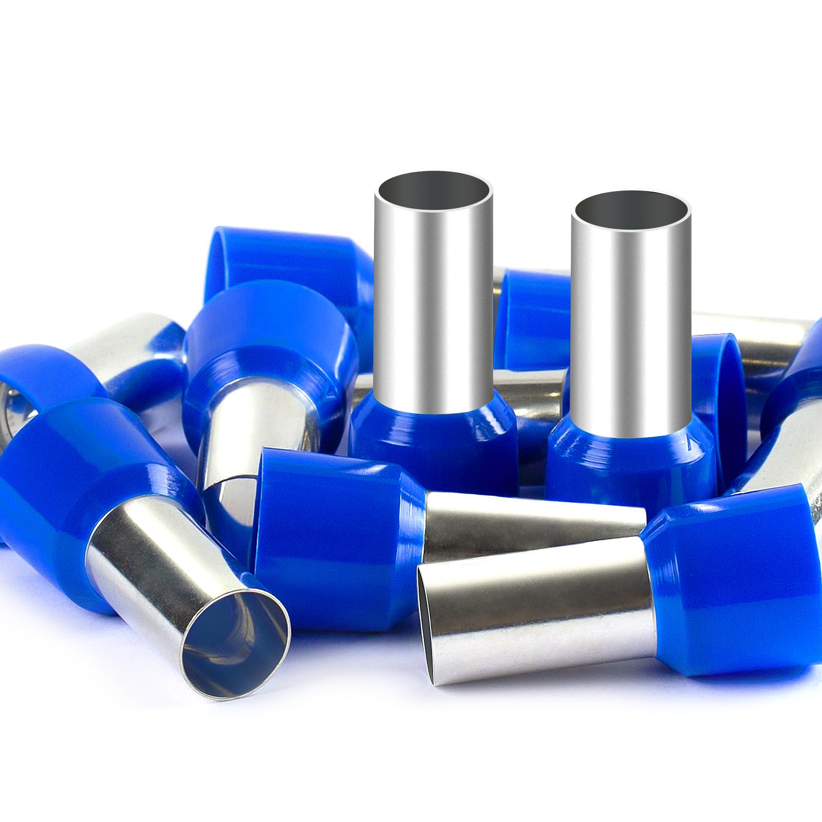 AIRIC 1/0 AWG/Gauge Wire Ferrule Insulated Connectors Copper Crimp Terminal