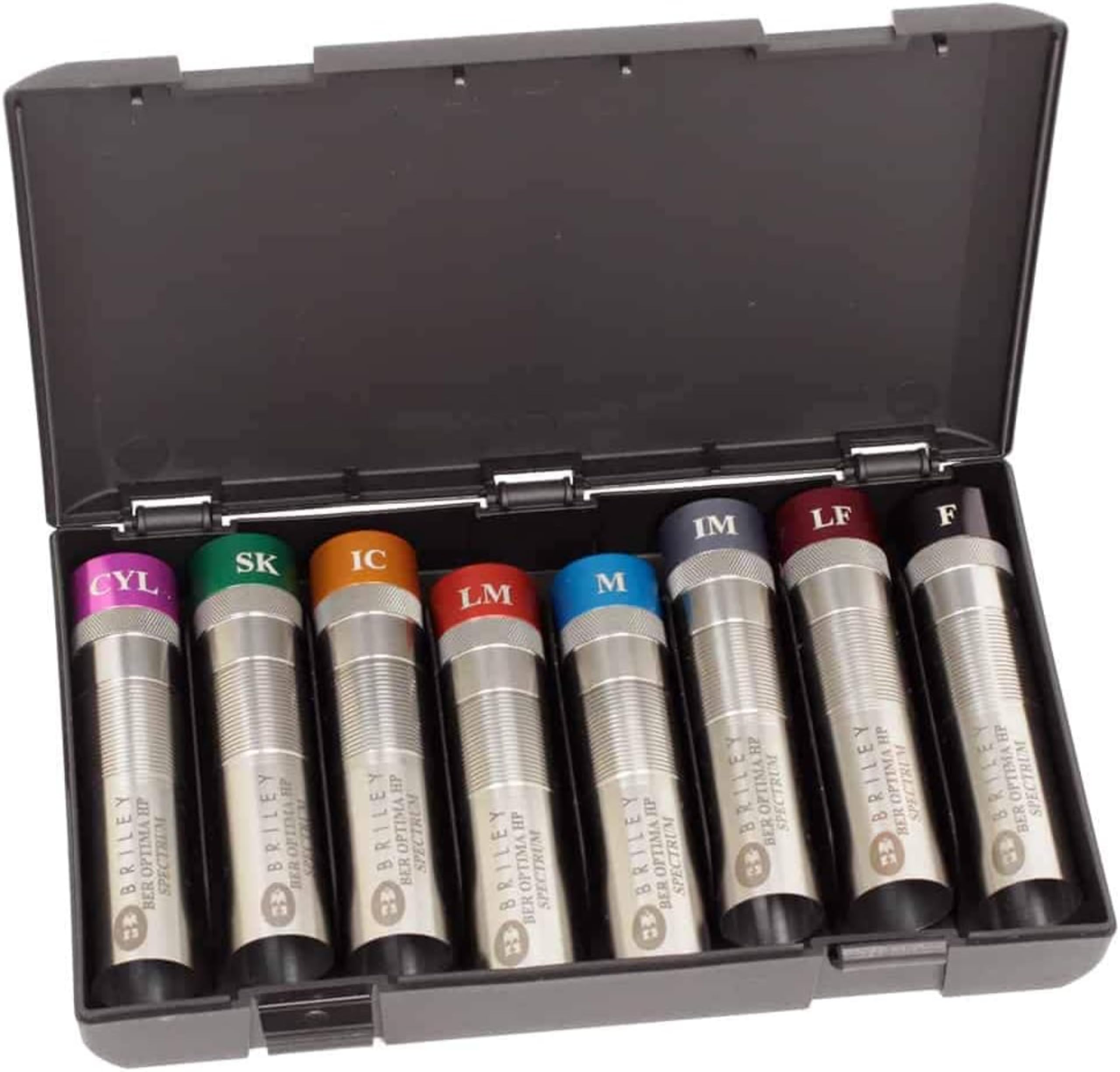 Negrini Extended Shotgun Choke Tube Case for 8 Chokes, Fits Sizes up to 3-7/8", Tubes Not Included, Black
