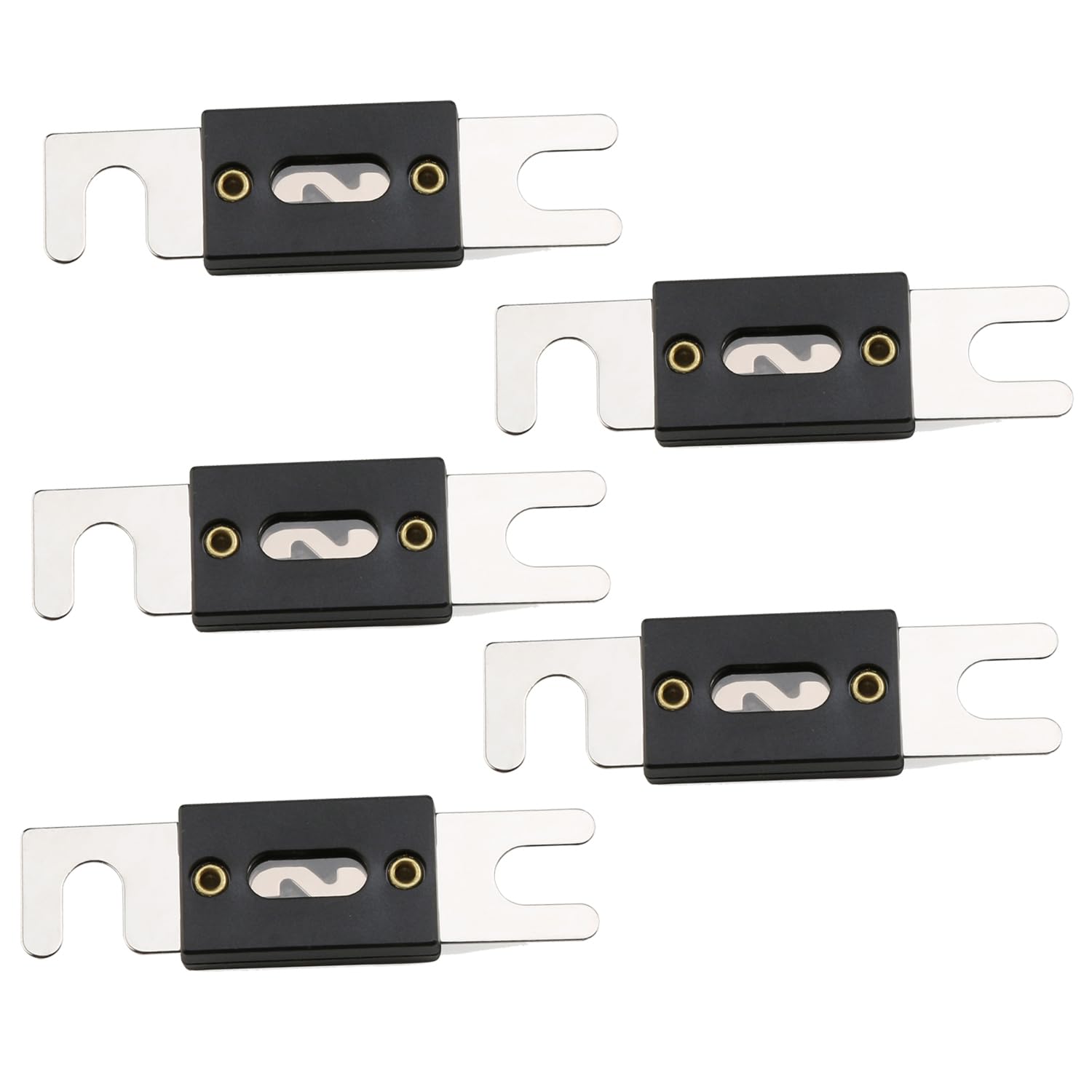 SIGANDG 500 Amp Nickel Plated ANL Fuses for car Audio and Video System(5 Pack)