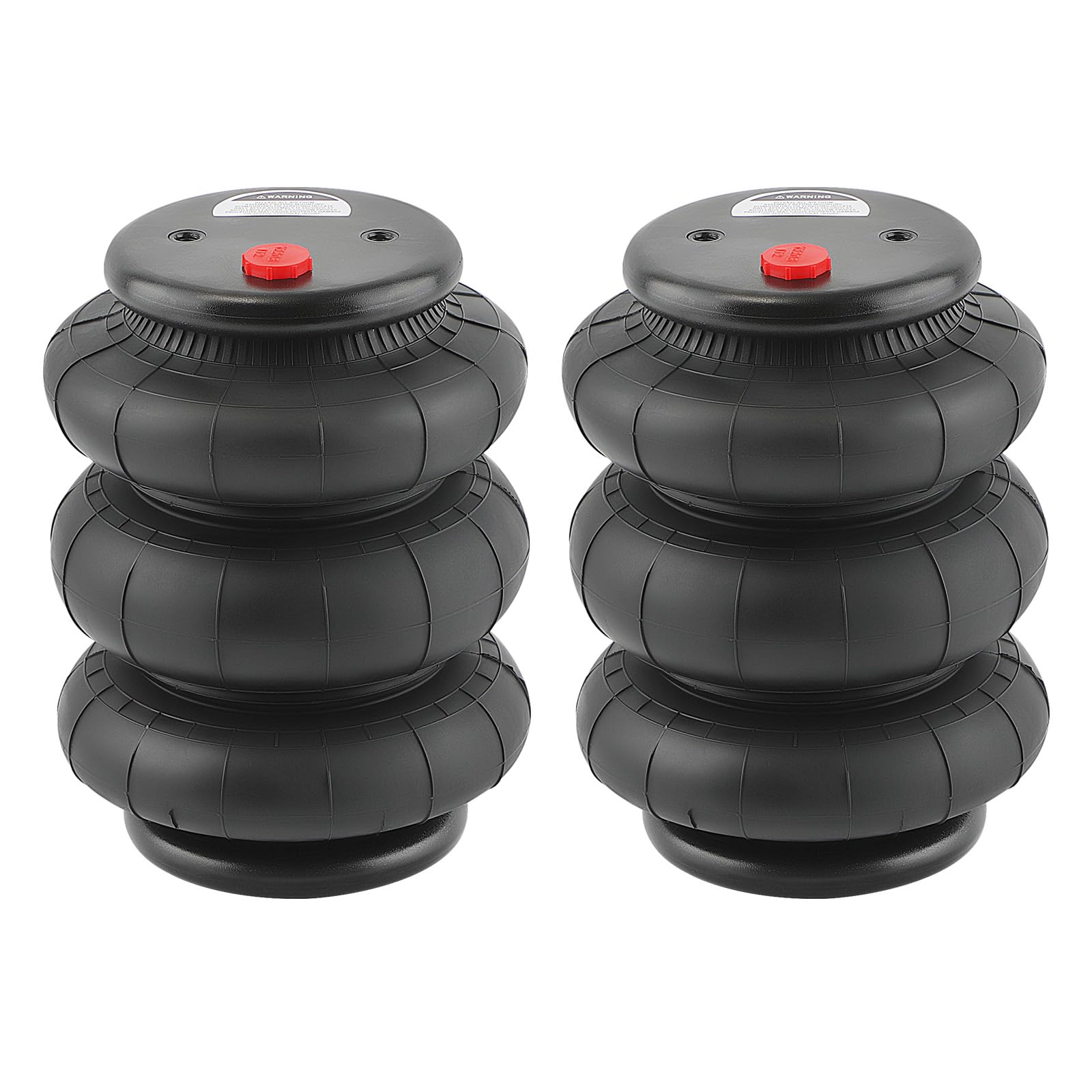 maXpeedingrods Triple Bellow Air Spring 2600 lb Air Suspension Bags 1/2"NPT