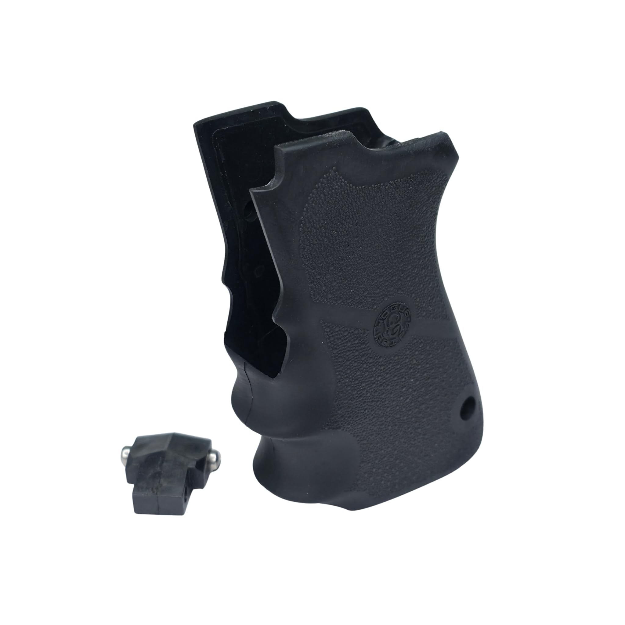 Hogue 69000 S&W 6906 Shorty 40 Rubber Grip With Finger Grooves Black