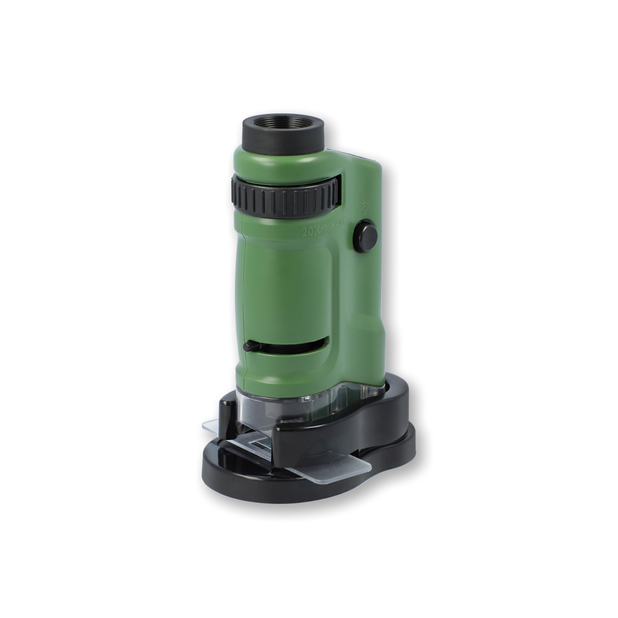 Carson MM24 20x-40x Zoom Pocket Microscope with Built In LED
