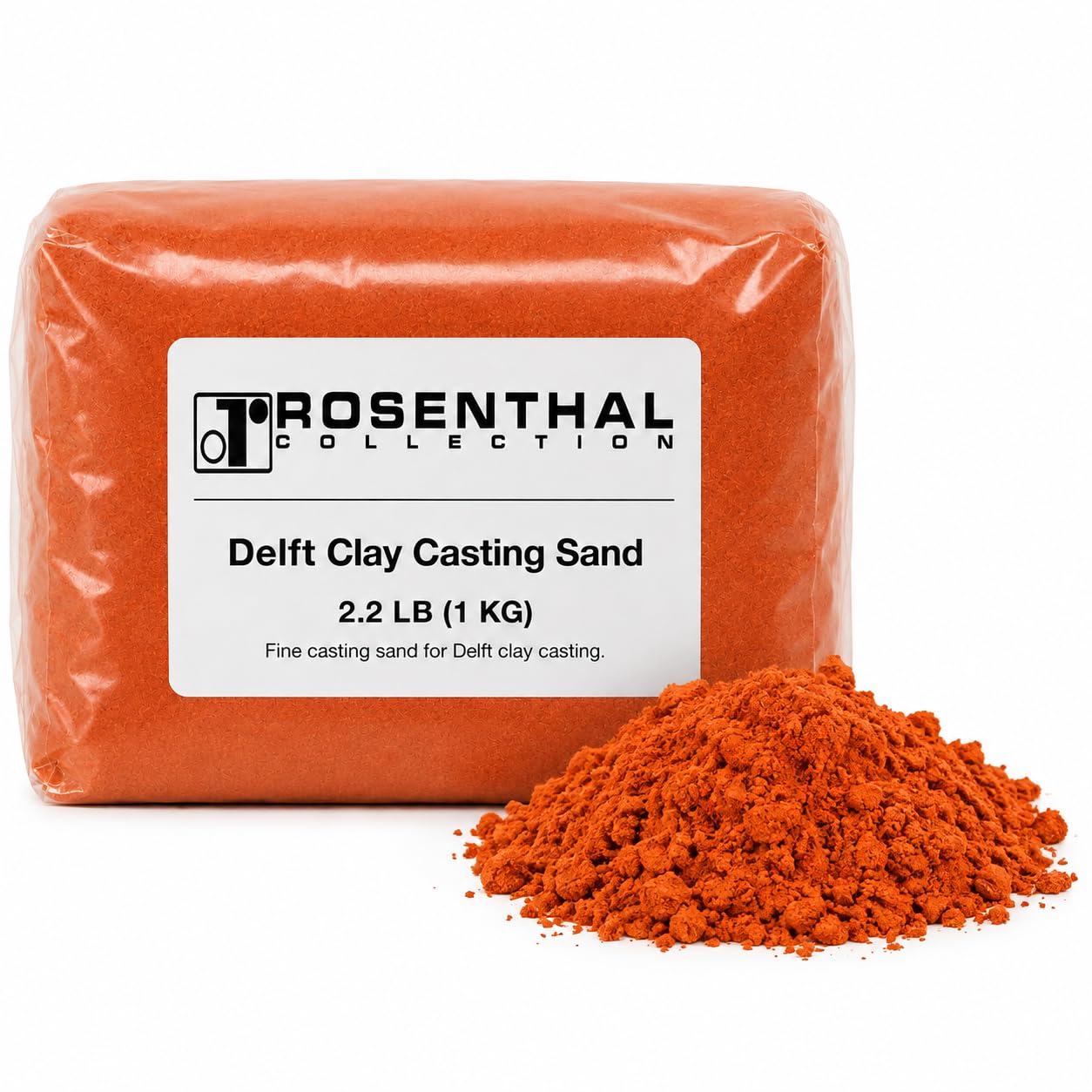 Rosenthal Delft Clay Casting Sand (2.2 Pounds) - Professional Jewelry Making & Molding Supplies for Metal Casting, Silver Jewelry & DIY Artisan Projects - Rosenthal Collection Since 1926