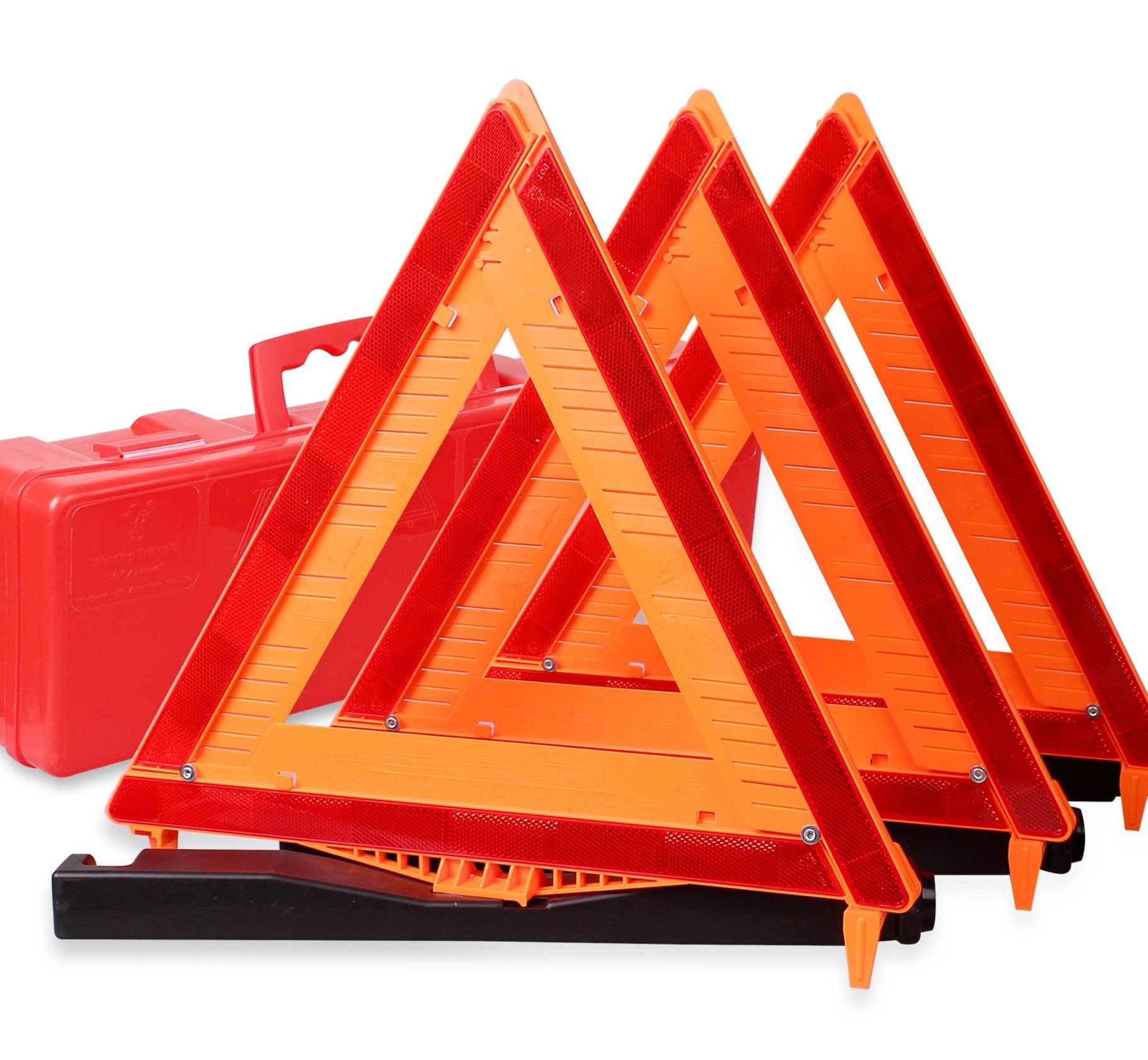 CARTMAN 3PK DOT Approved Foldable Road Safety Warning Triangles