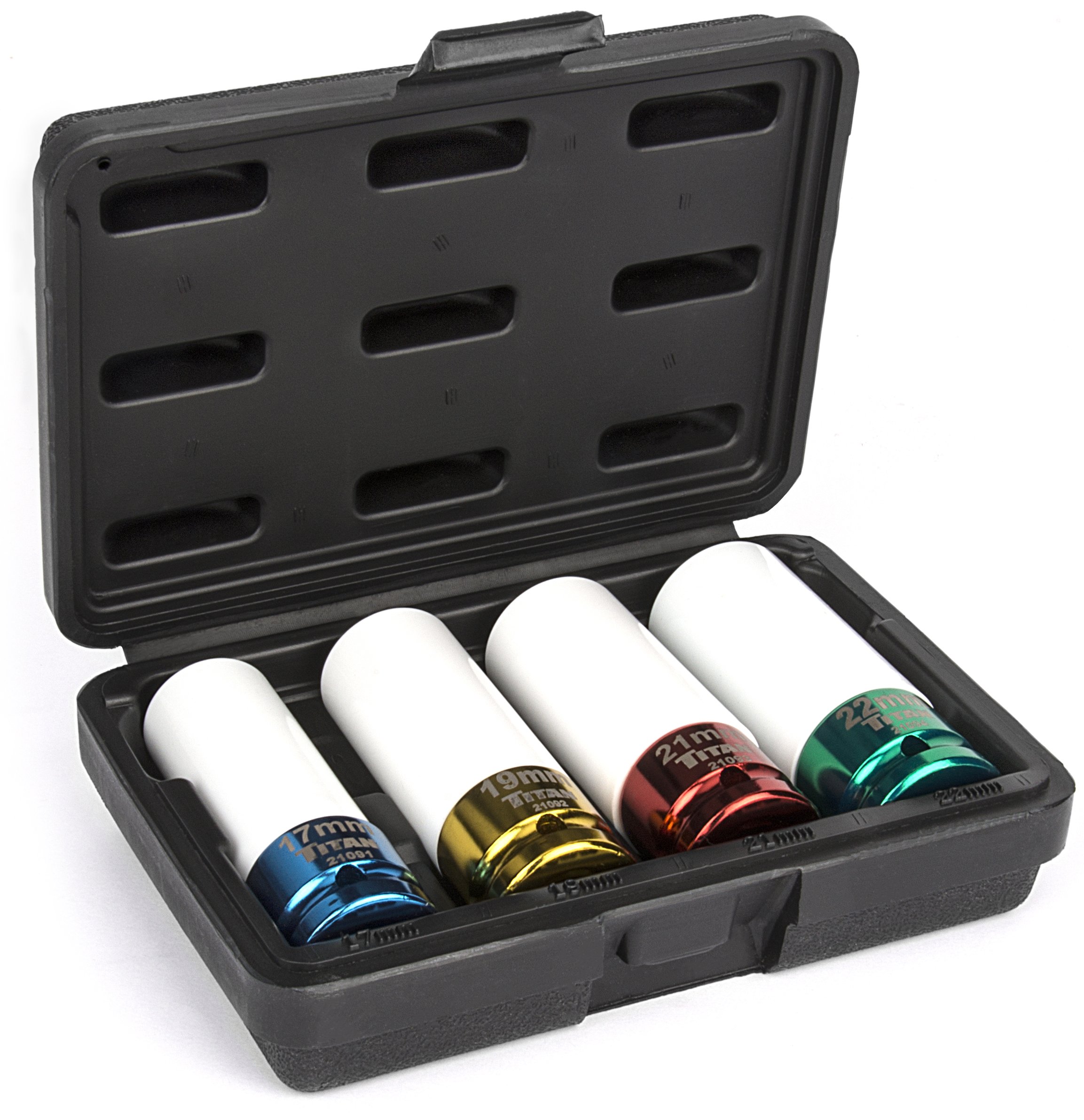 Titan 21095 Tool 4 pc 1/2 in Drive Non-Marring Lug Nut Socket